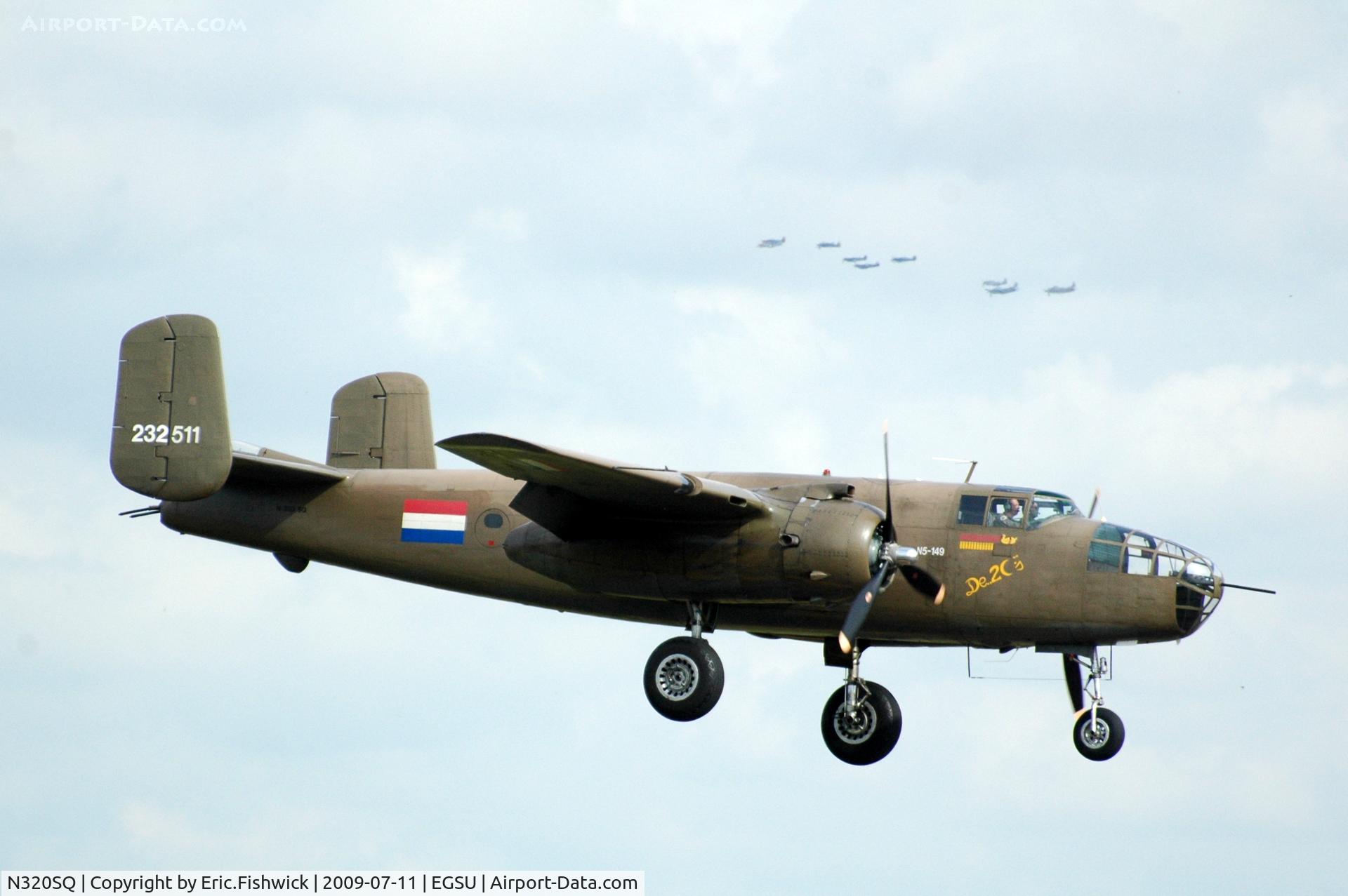 N320SQ, 1944 North American B-25N Mitchell C/N 108-32782, 42. B-25N Mitchell at Duxford Flying Legends Air Show July 09