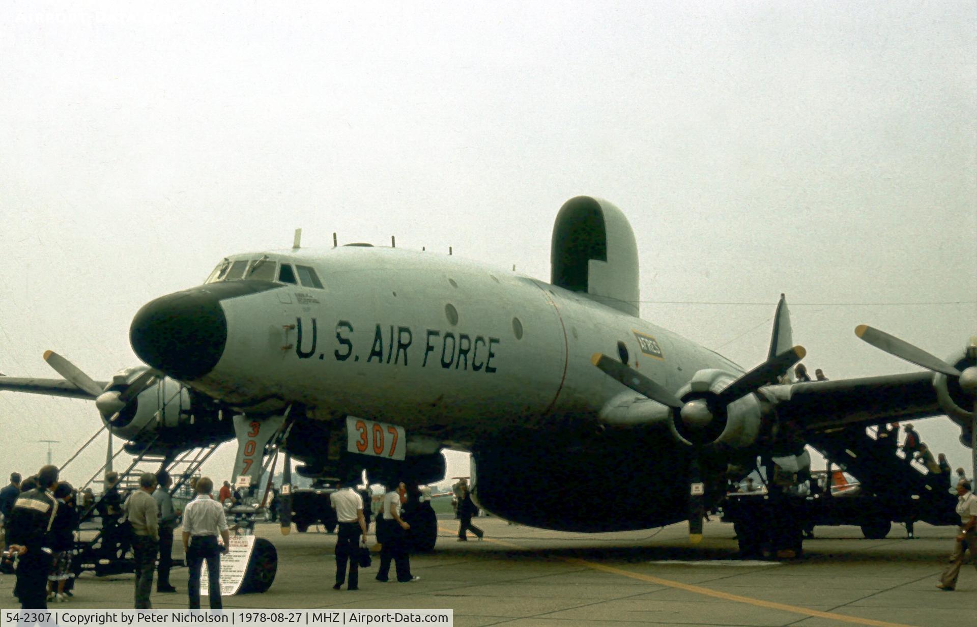 54-2307, 1954 Lockheed EC-121T Warning Star C/N 1049A-4389, Another view of the EC-121T Warning Star at the 1978 Mildenhall Air Fete.