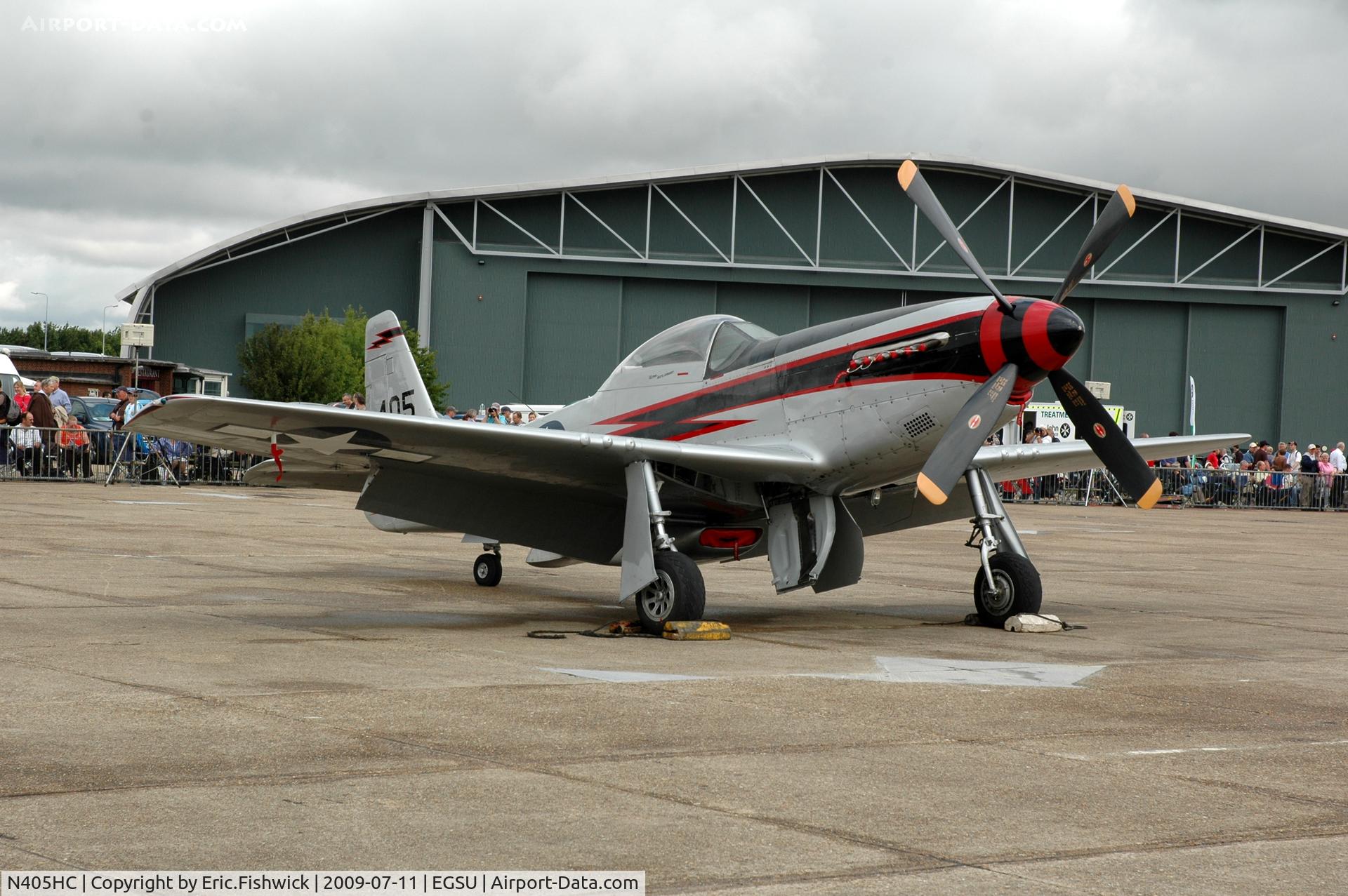 N405HC, 1944 North American F-51D Mustang C/N 44-10753, NL405HC at Duxford Flying Legends Air Show July 09