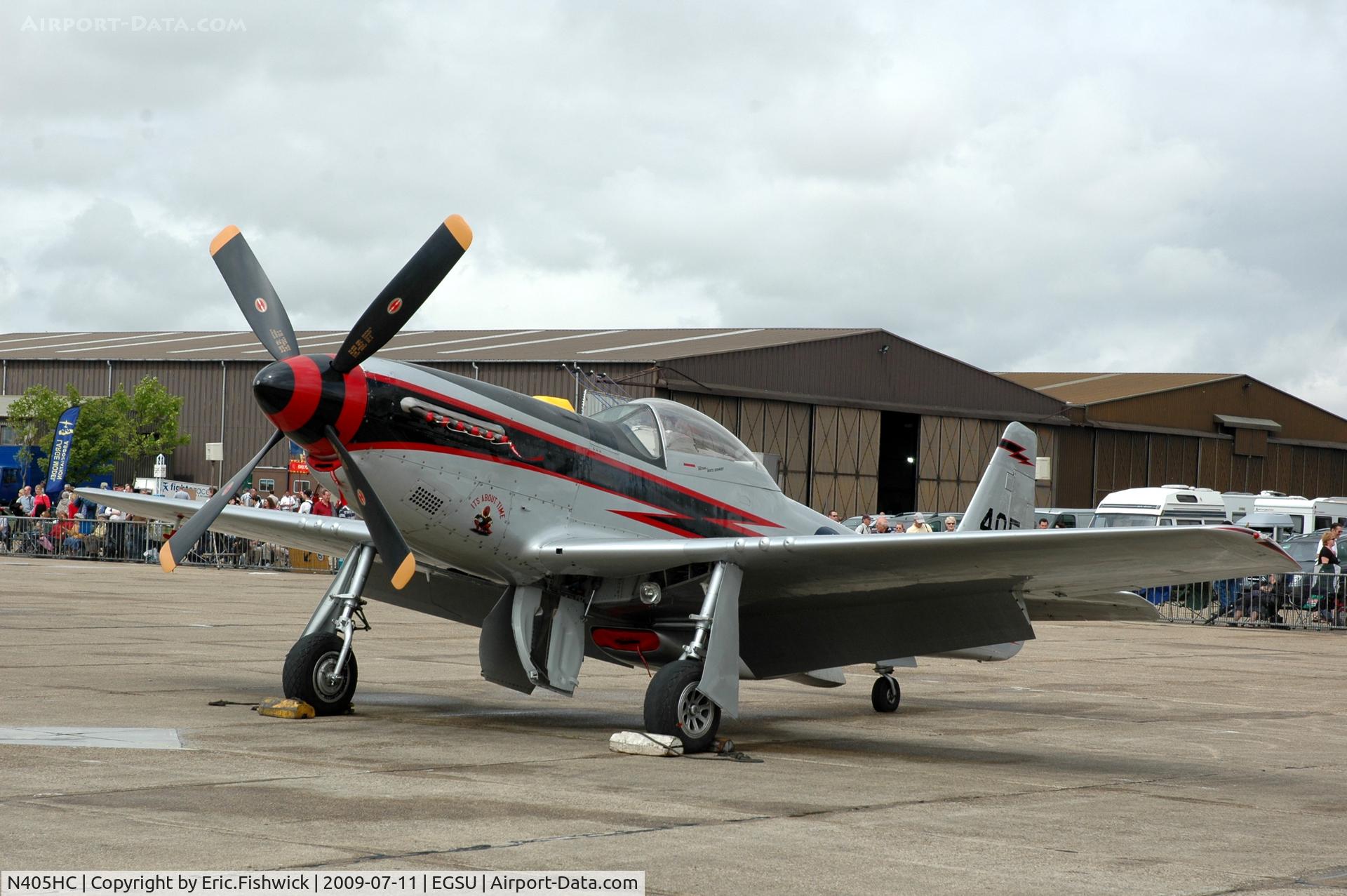 N405HC, 1944 North American F-51D Mustang C/N 44-10753, NL405HC at Duxford Flying Legends Air Show July 09