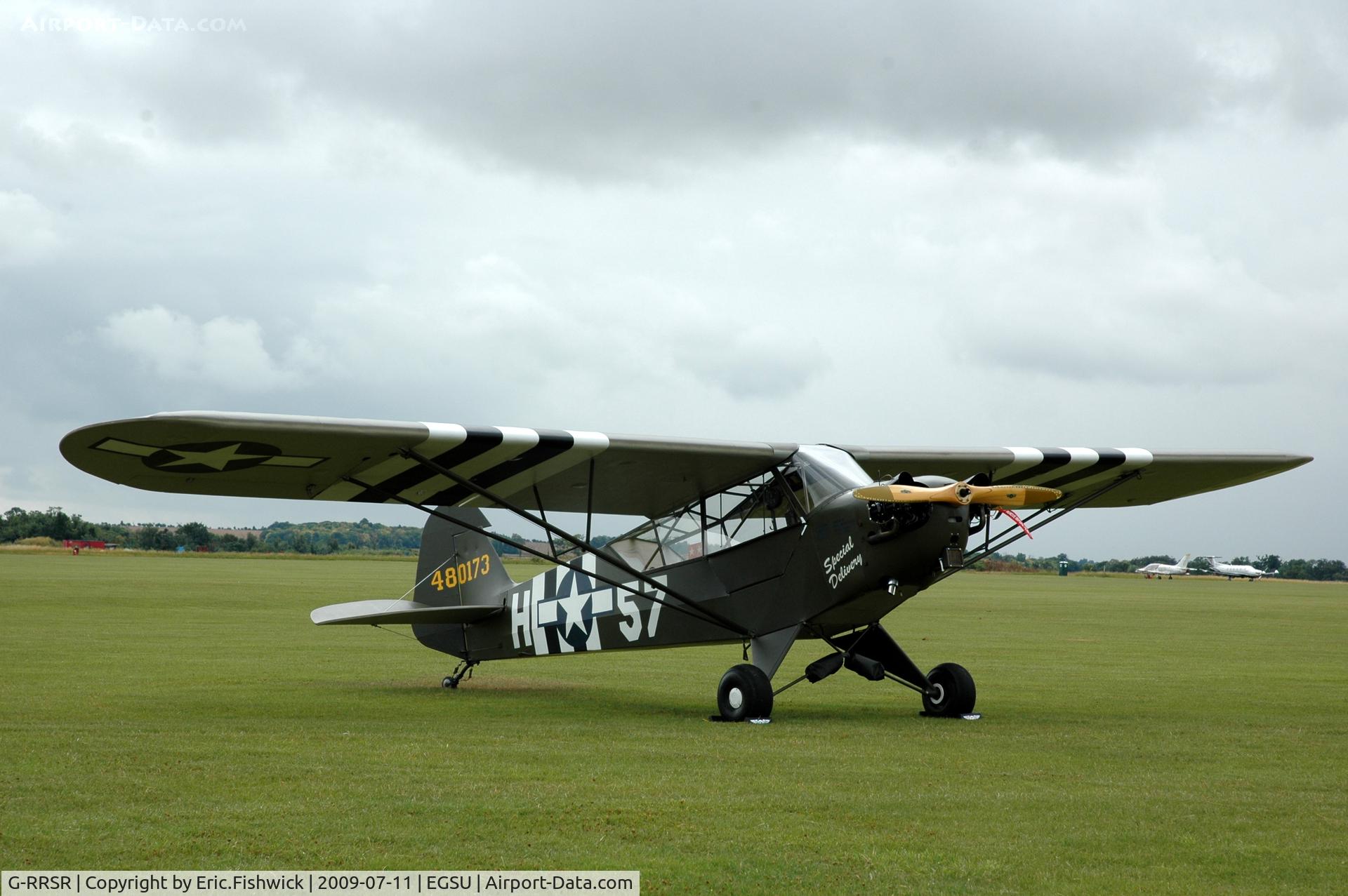 G-RRSR, 1944 Piper L-4J Grasshopper (J3C-65D) C/N 12905, G-RRSR at Duxford Flying Legends Air Show July 09