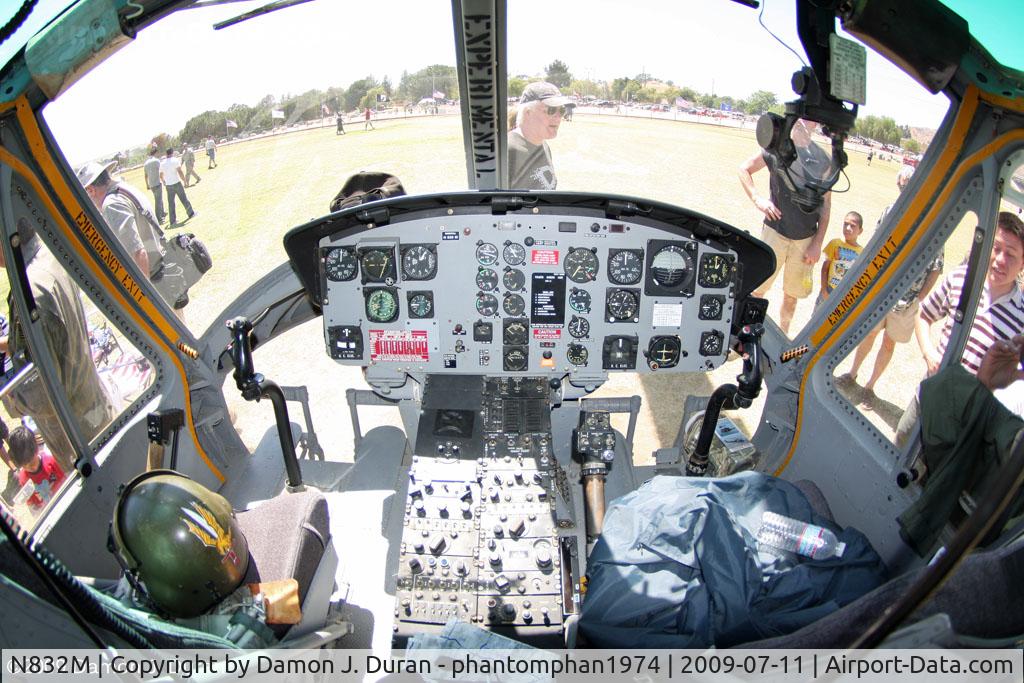 N832M, 1963 Bell UH-1B Iroquois C/N 604, Cockpit taken at America Heroes Airshow. Lakeview Terrace, CA