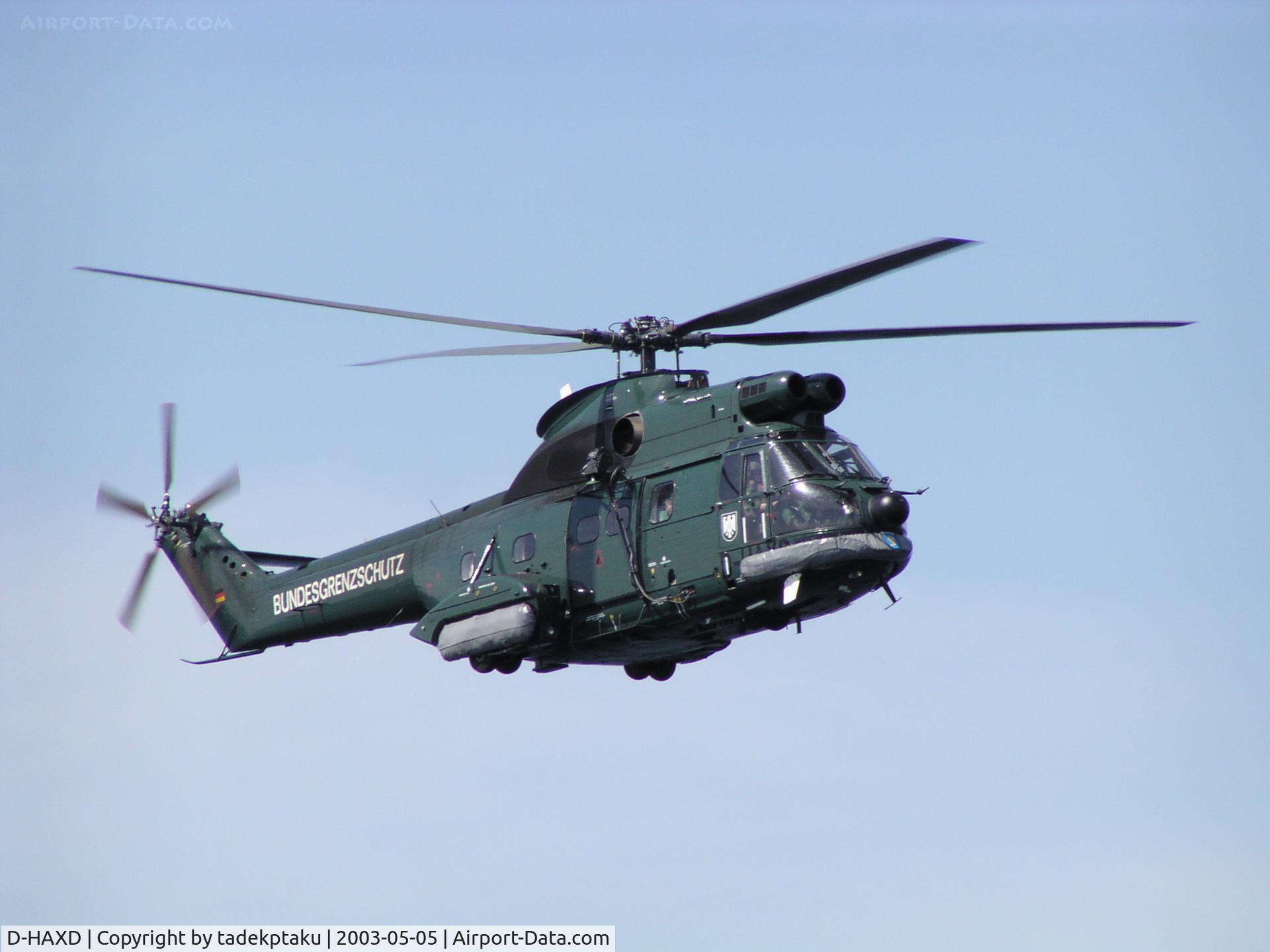 D-HAXD, 1974 Aérospatiale SA-330J Puma C/N 1285, bundesgrenzschutz patrol over Baltic Sea
