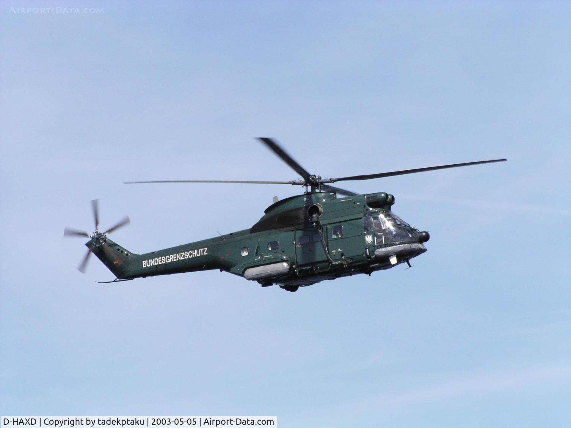 D-HAXD, 1974 Aérospatiale SA-330J Puma C/N 1285, bundesgrenzschutz helicopter over Baltic Sea