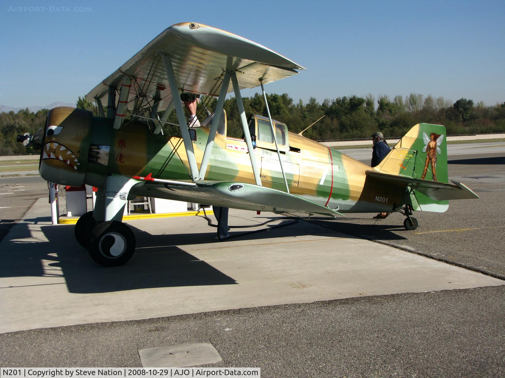 N201, 2008 Irwin Gary Tigerhawk C/N 3, Flying Tigers markings on 2008 Irwin Gary TIGERHAWK @ 