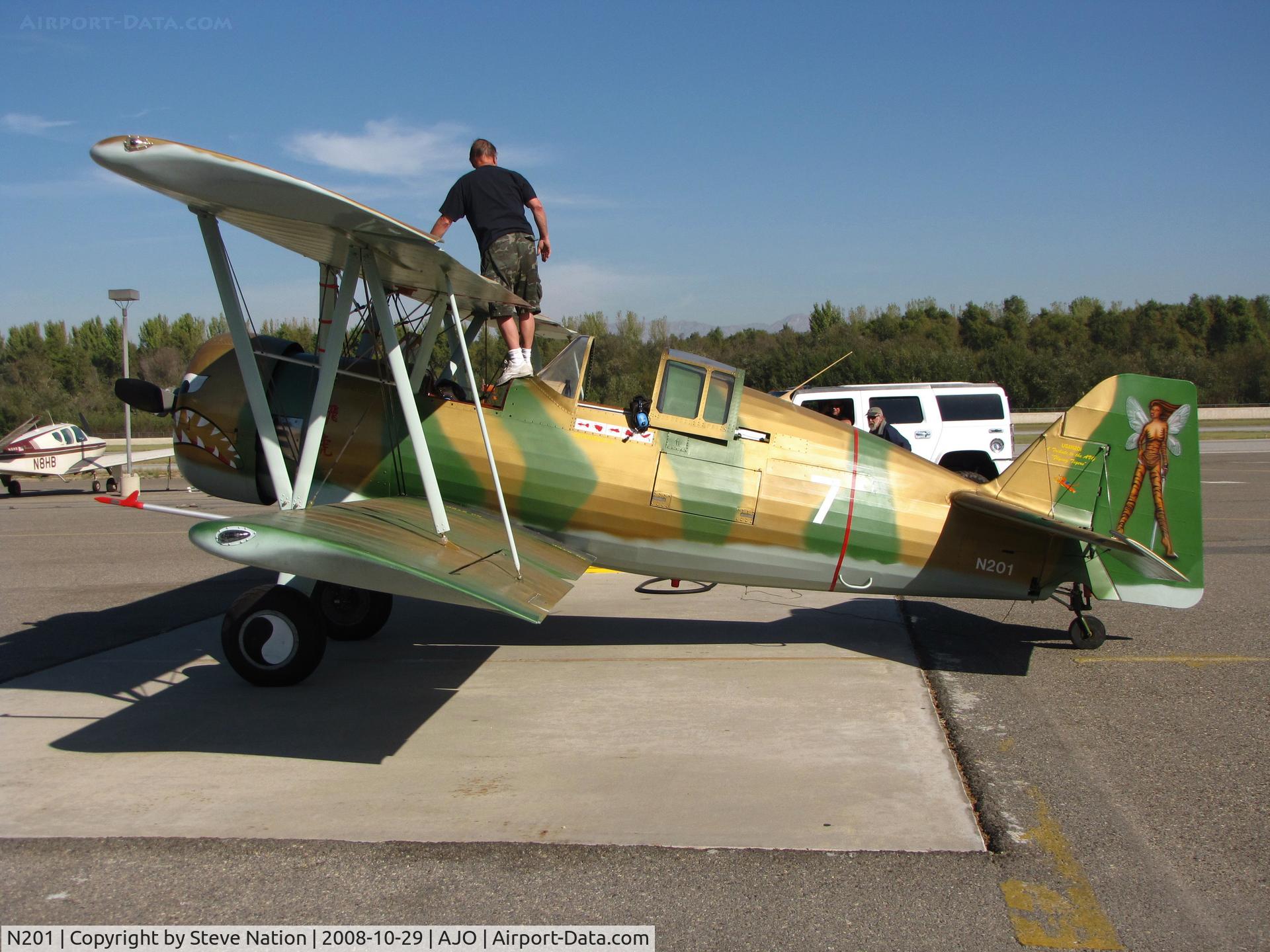 N201, 2008 Irwin Gary Tigerhawk C/N 3, Flying Tigers markings on 2008 Irwin Gary TIGERHAWK @ 