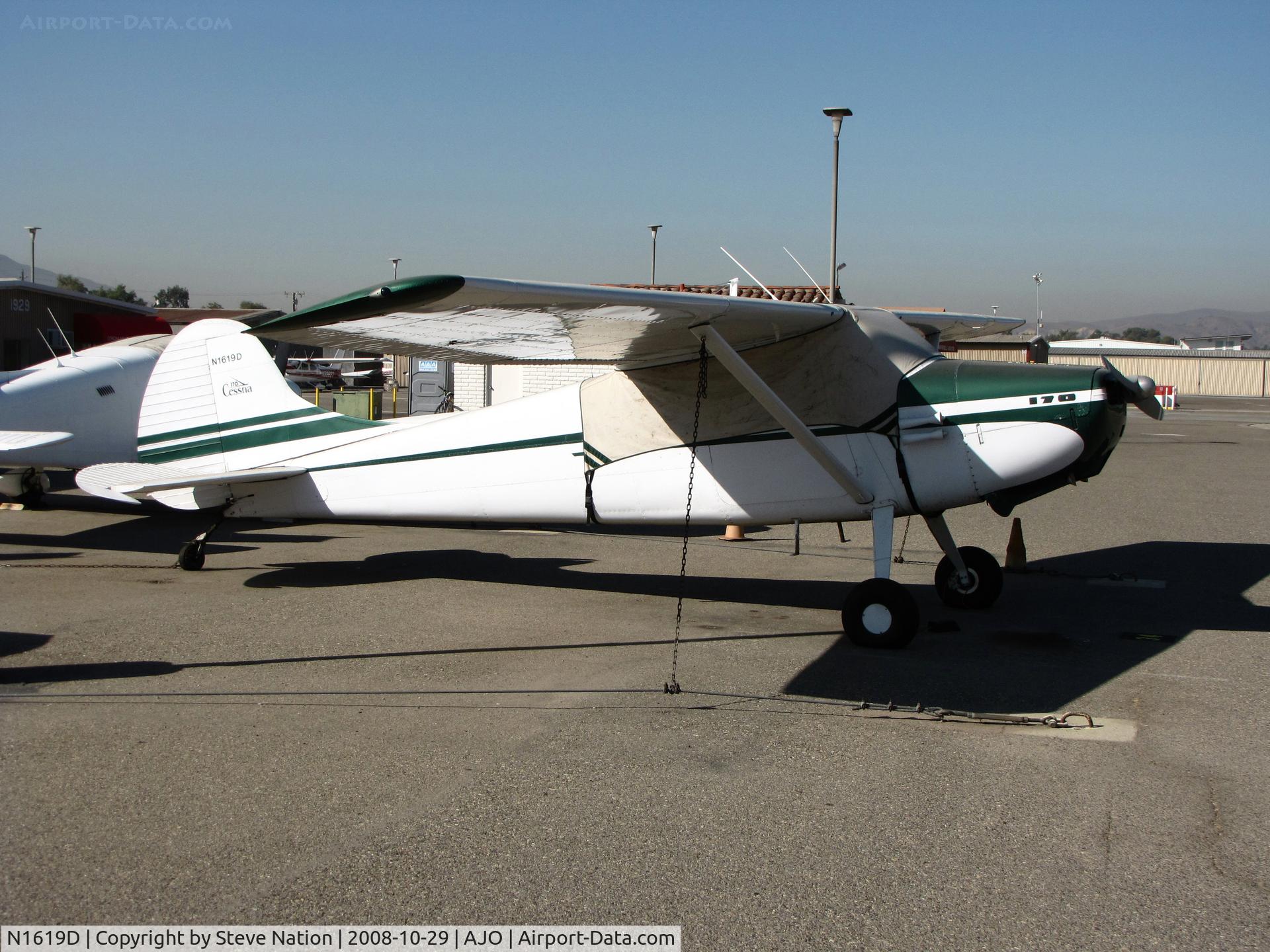 N1619D, 1951 Cessna 170A C/N 20261, 1951 Cessna 170A with glass covered @ 