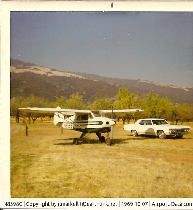 N8598C, 1953 Piper PA-22-135 Tri-Pacer C/N 22-1271, Photo taken at Diamond M Ranch, Elk Creek CA