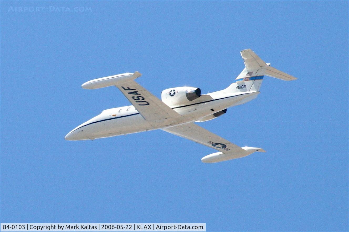 84-0103, 1984 Gates Learjet C-21A C/N 35A-549, USAF Gates Learjet C-21A (35A), 84-0103, departing 25L KLAX
