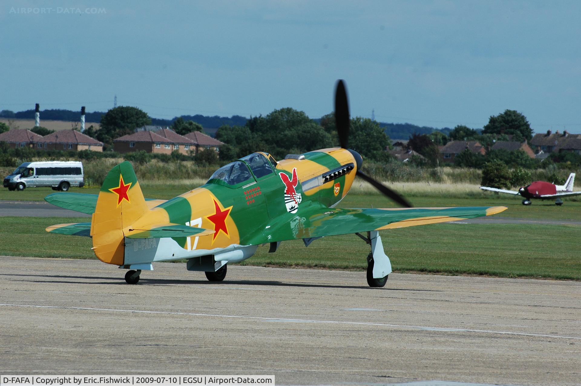 D-FAFA, 1943 Yakovlev Yak-9UM C/N 0917918, 2. D-FAFA Yak-9UM at Duxford Flying Legends Air Show July 09