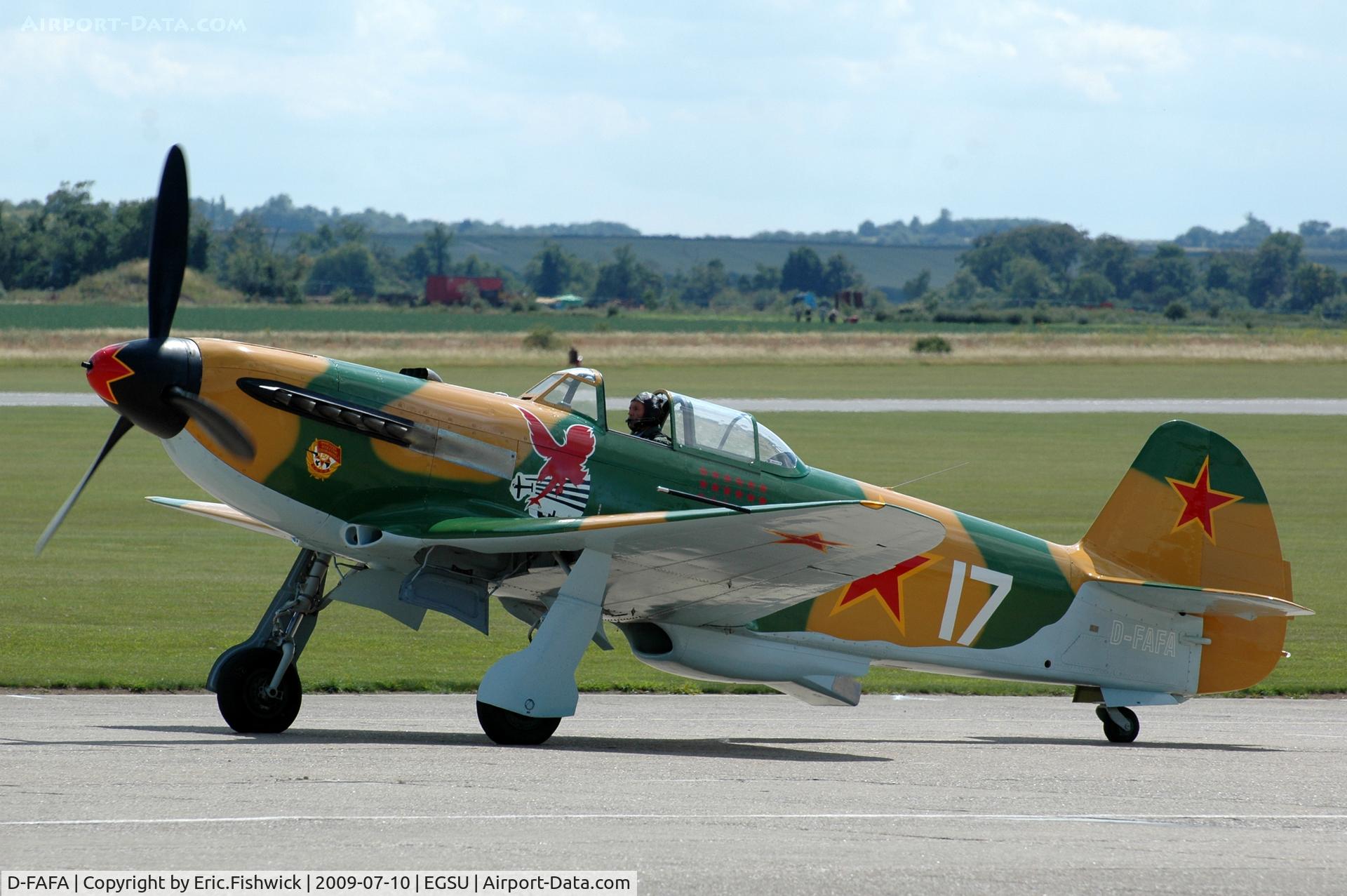 D-FAFA, 1943 Yakovlev Yak-9UM C/N 0917918, D-FAFA Yak-9UM at Duxford Flying Legends Air Show July 09