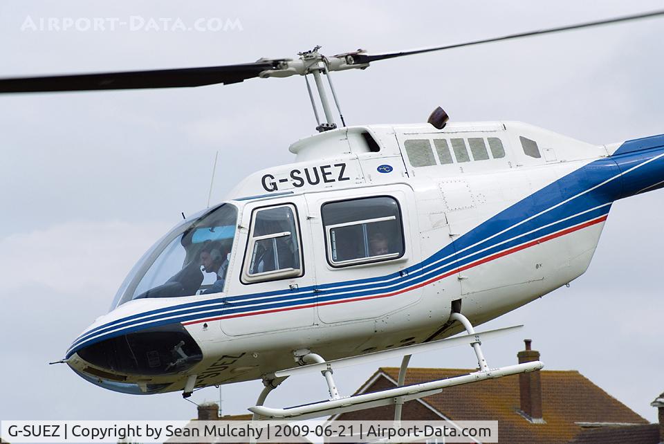 G-SUEZ, 1970 Agusta AB-206B JetRanger II C/N 8319, G-SUEZ, AGUSTA BELL 206B, at the Thanet Air Show 21/06/2009. Thanet, Kent, UK.