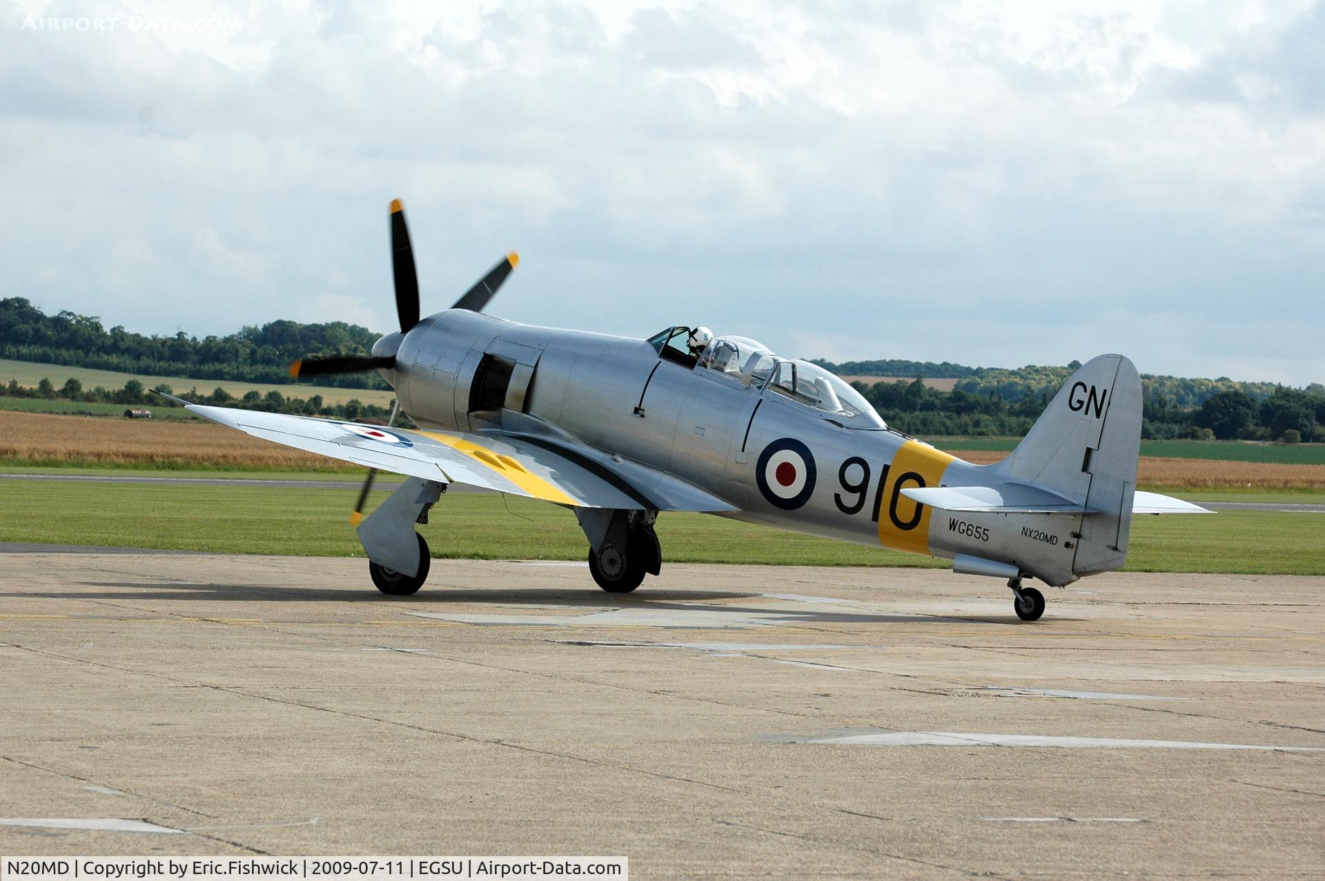 N20MD, 1952 Hawker Sea Fury T.20 C/N 41H/636070, 1. N20MD at Duxford Flying Legends Air Show July 09