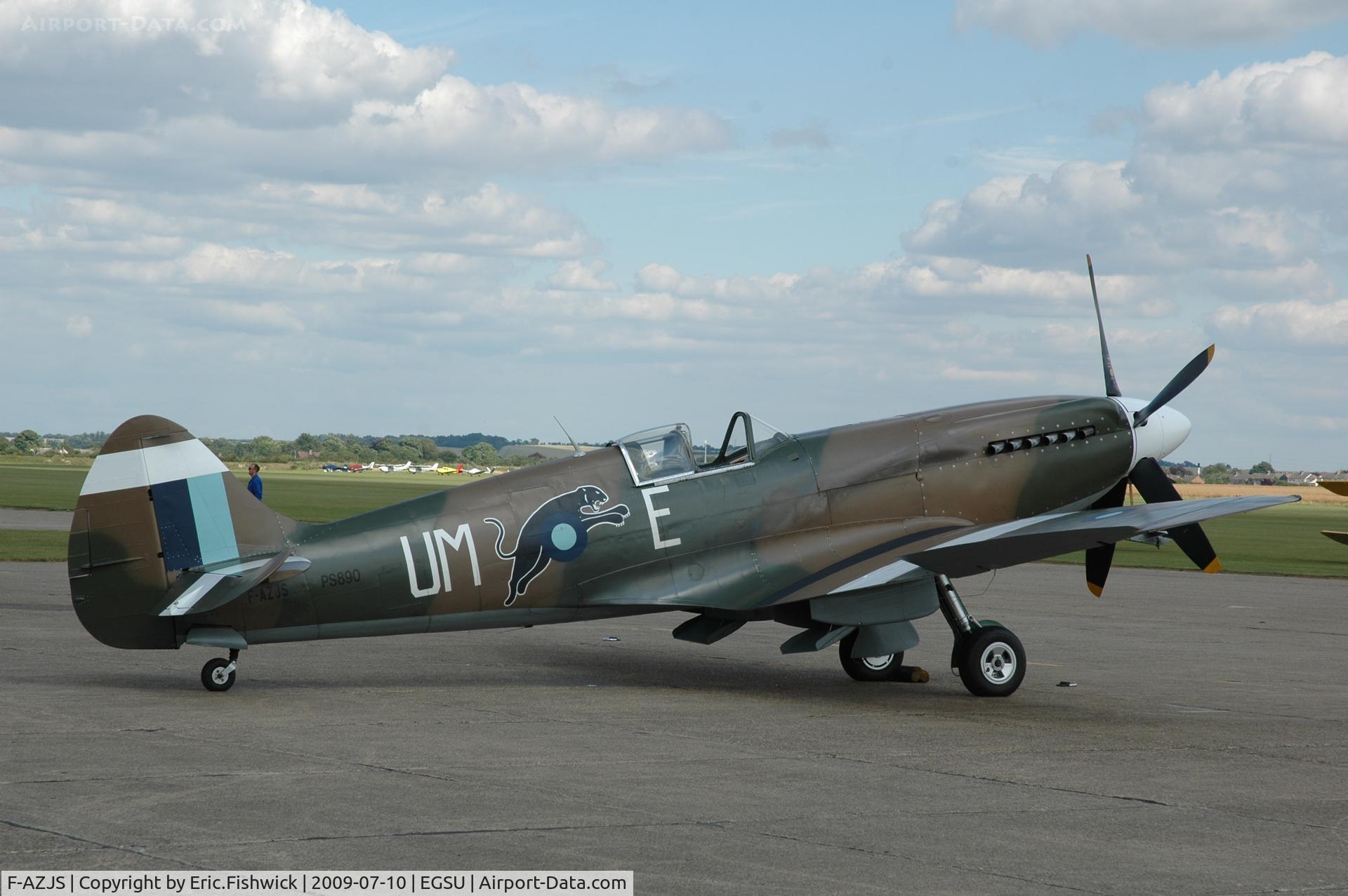 F-AZJS, 1944 Supermarine 389 Spitfire PR.XIX C/N 6S/585110, F-AZJS at Duxford Flying Legends Air Show July 09