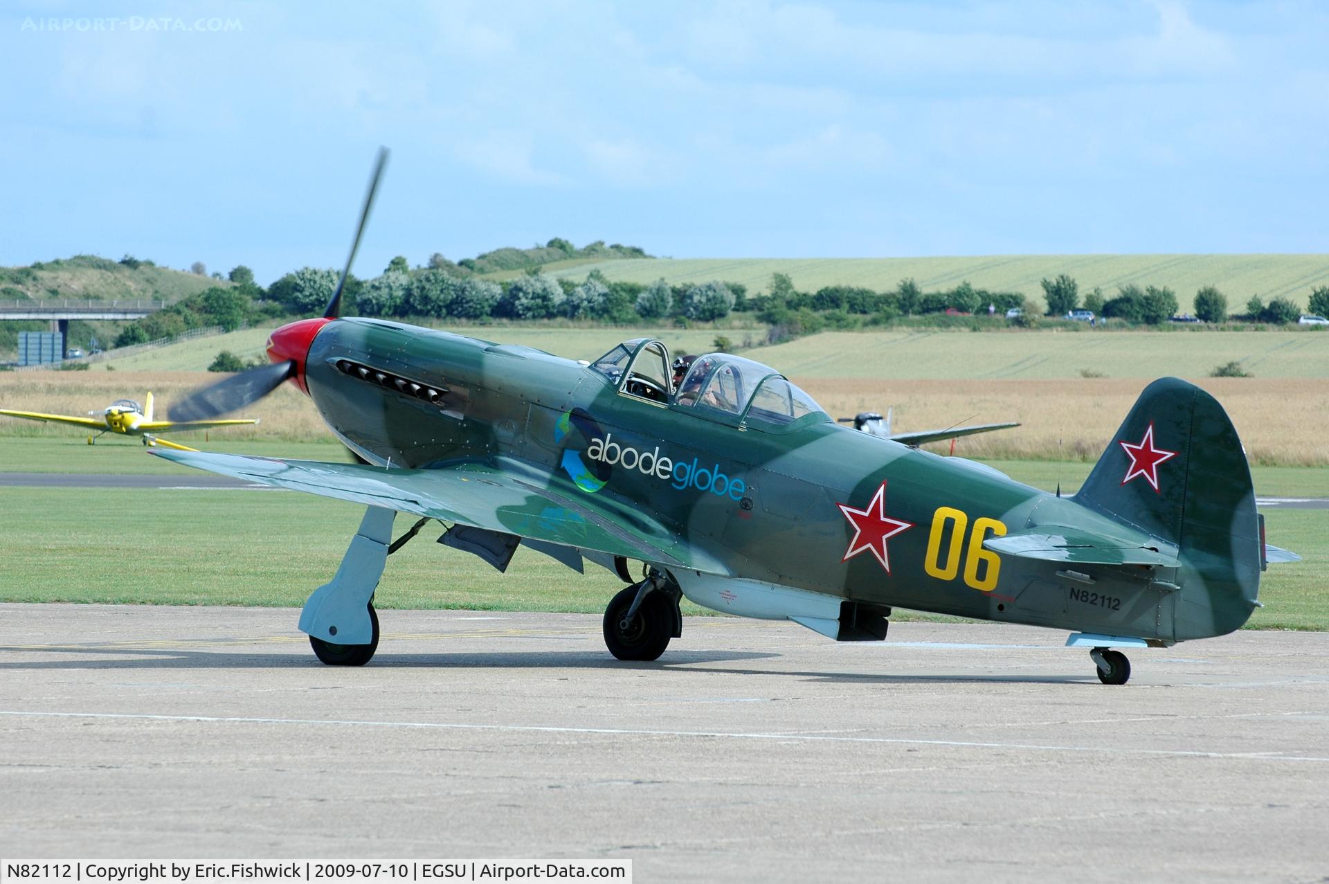 N82112, 1999 Yakovlev Yak-9U-M C/N 0470406, N82112 at Duxford Flying Legends Air Show July 09