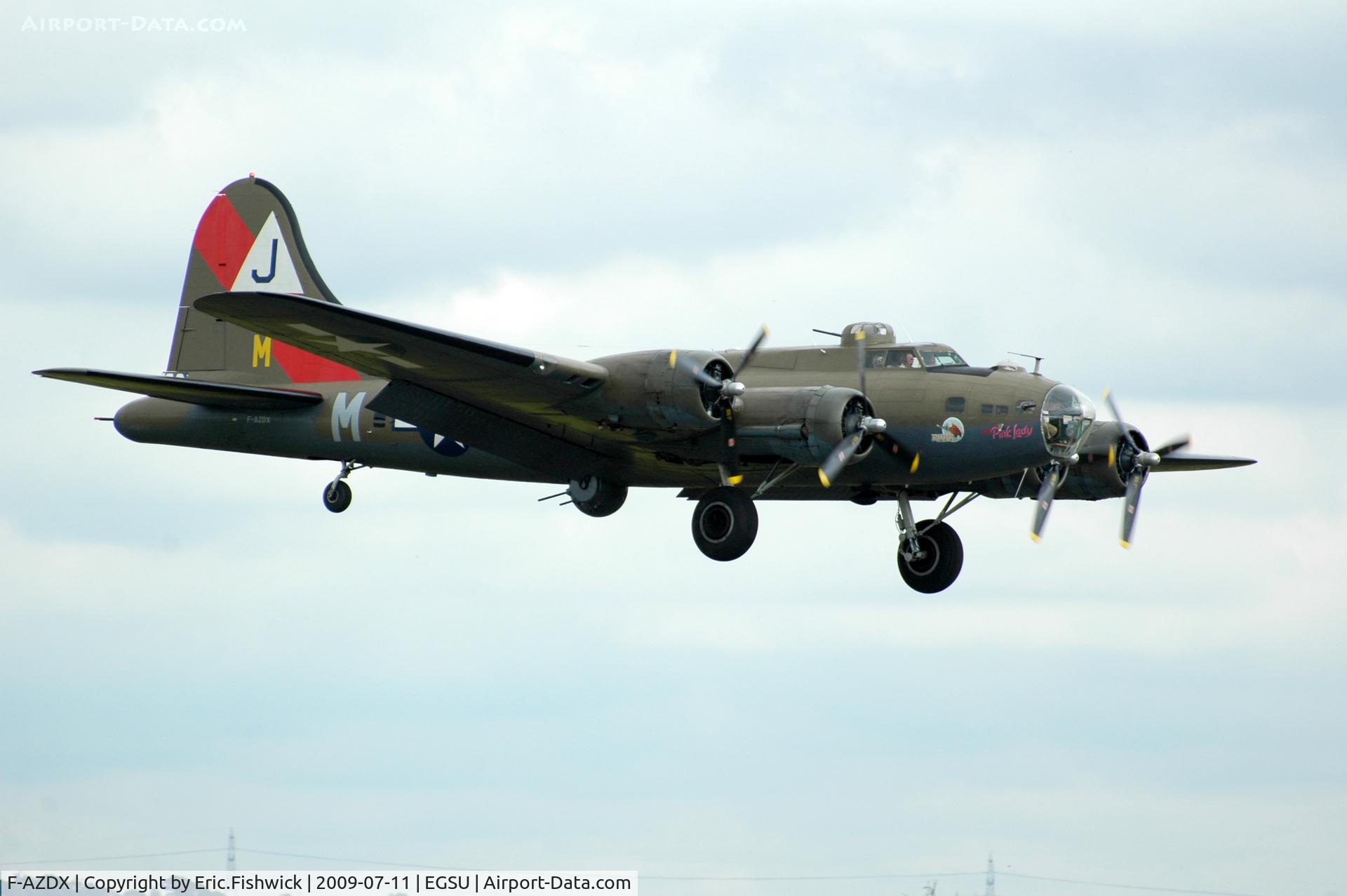 F-AZDX, 1944 Boeing B-17G Flying Fortress C/N 8246, 'Pink Lady' at Duxford Flying Legends Air Show July 09