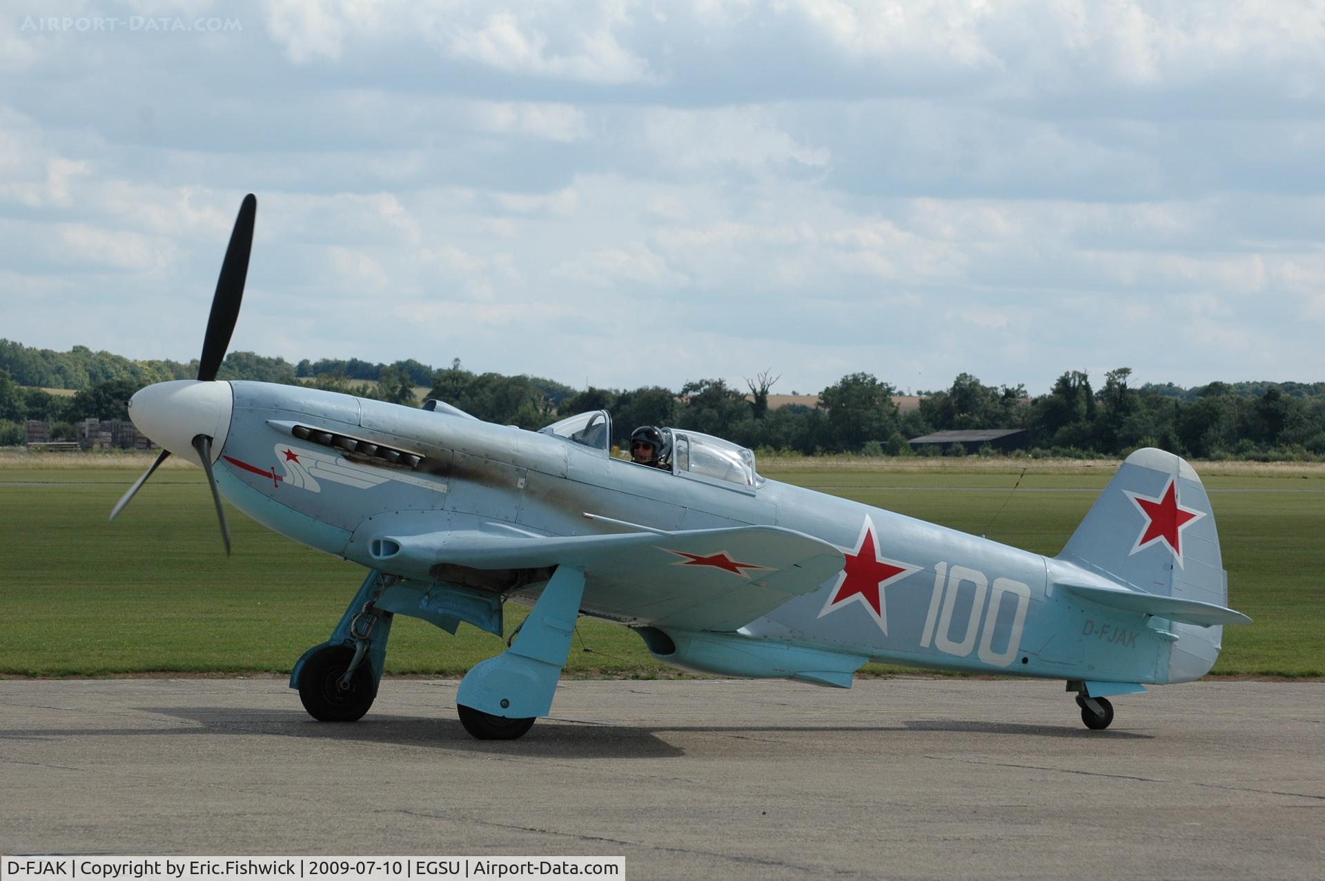 D-FJAK, 1996 Yakovlev Yak-3UA C/N 0470107, 1. D-FJAK at Duxford Flying Legends Air Show July 09