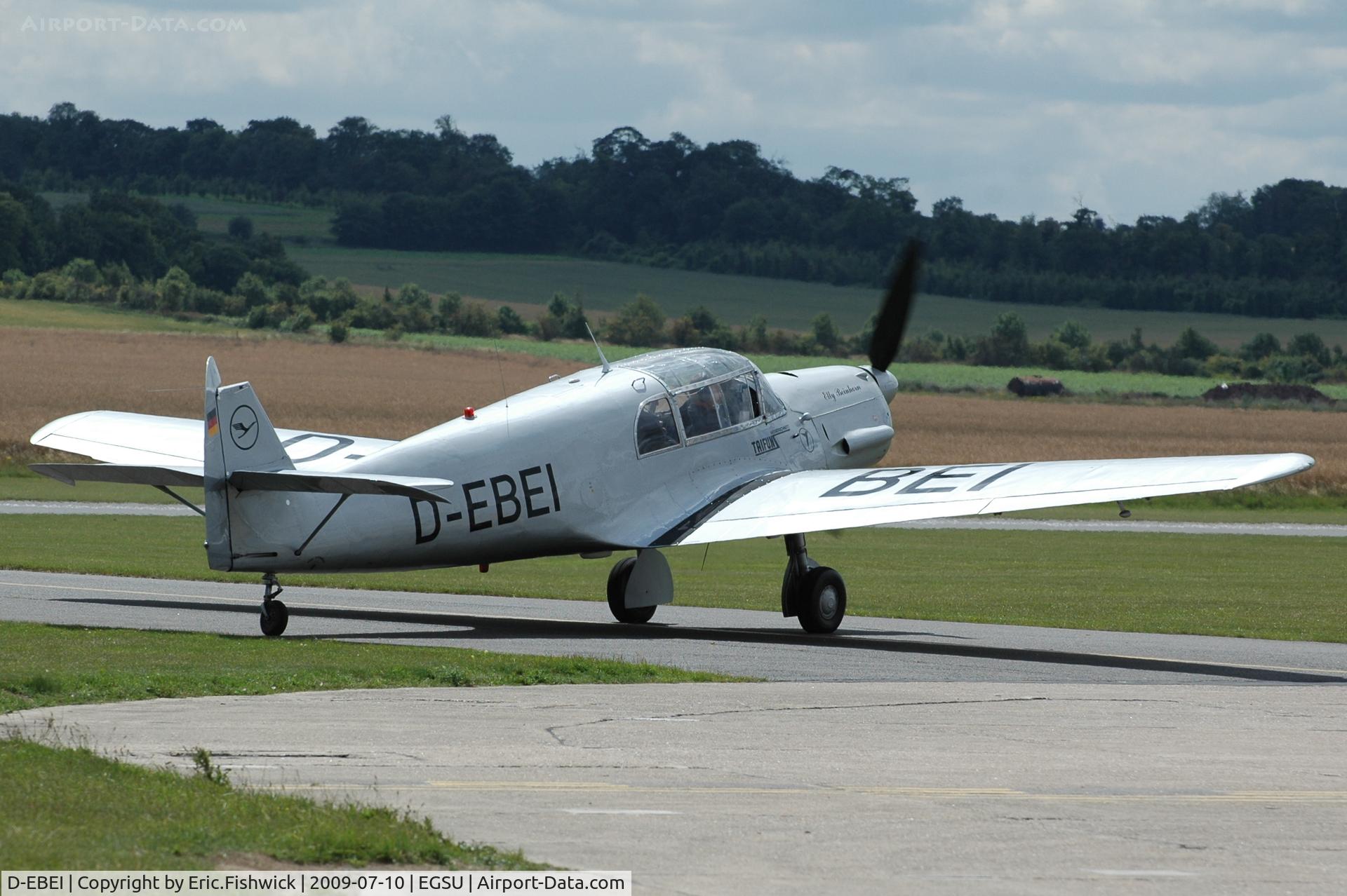 D-EBEI, 1940 Messerschmitt Bf-108B-1 Taifun C/N 2246, D-EBEI at Duxford Flying Legends Air Show July 09