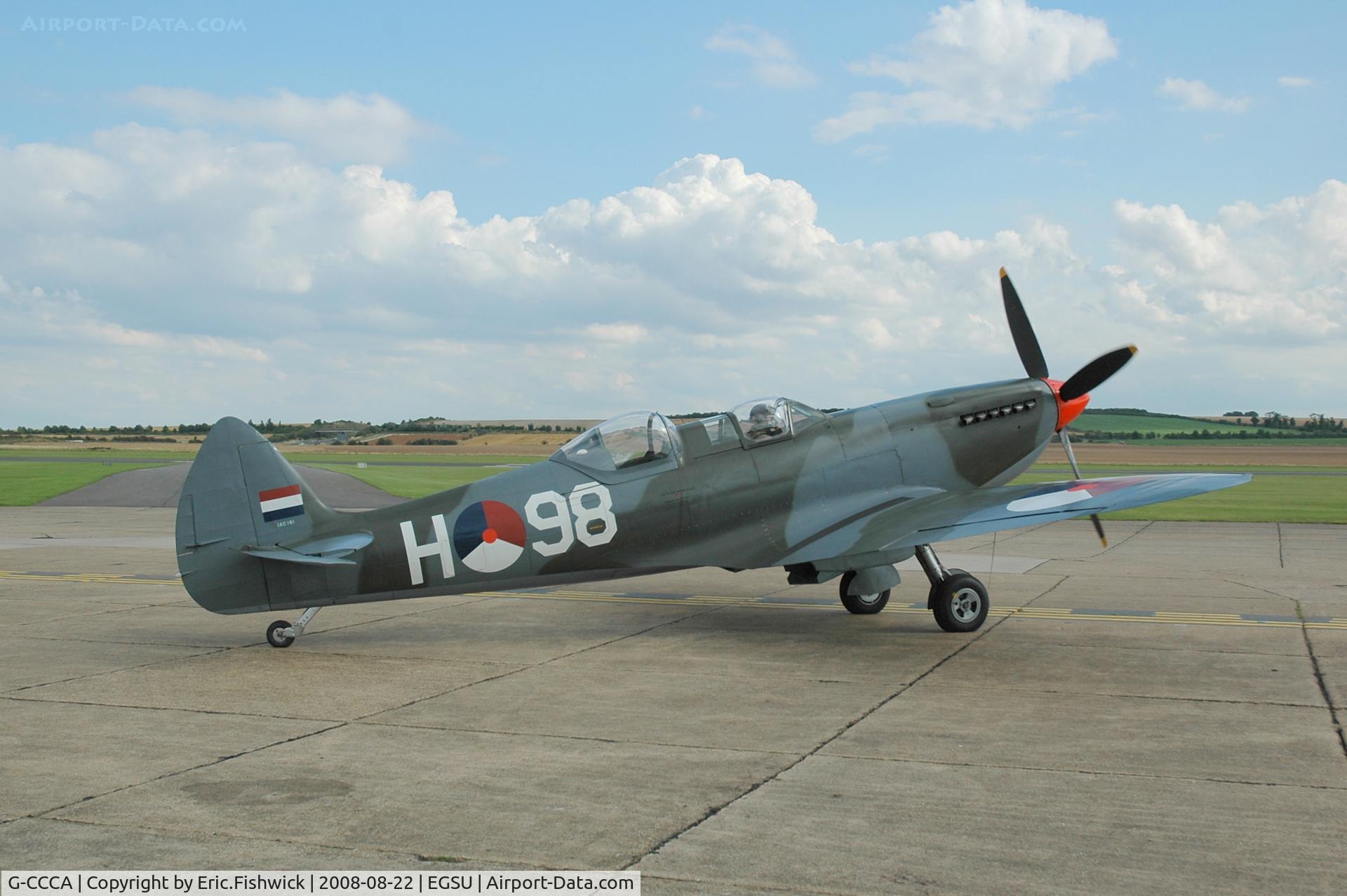 G-CCCA, 1944 Supermarine 509 Spitfire TR.IXc C/N CBAF.9590, 2. IAC161 at The Imperial War Museum American Airday 22 Aug 08