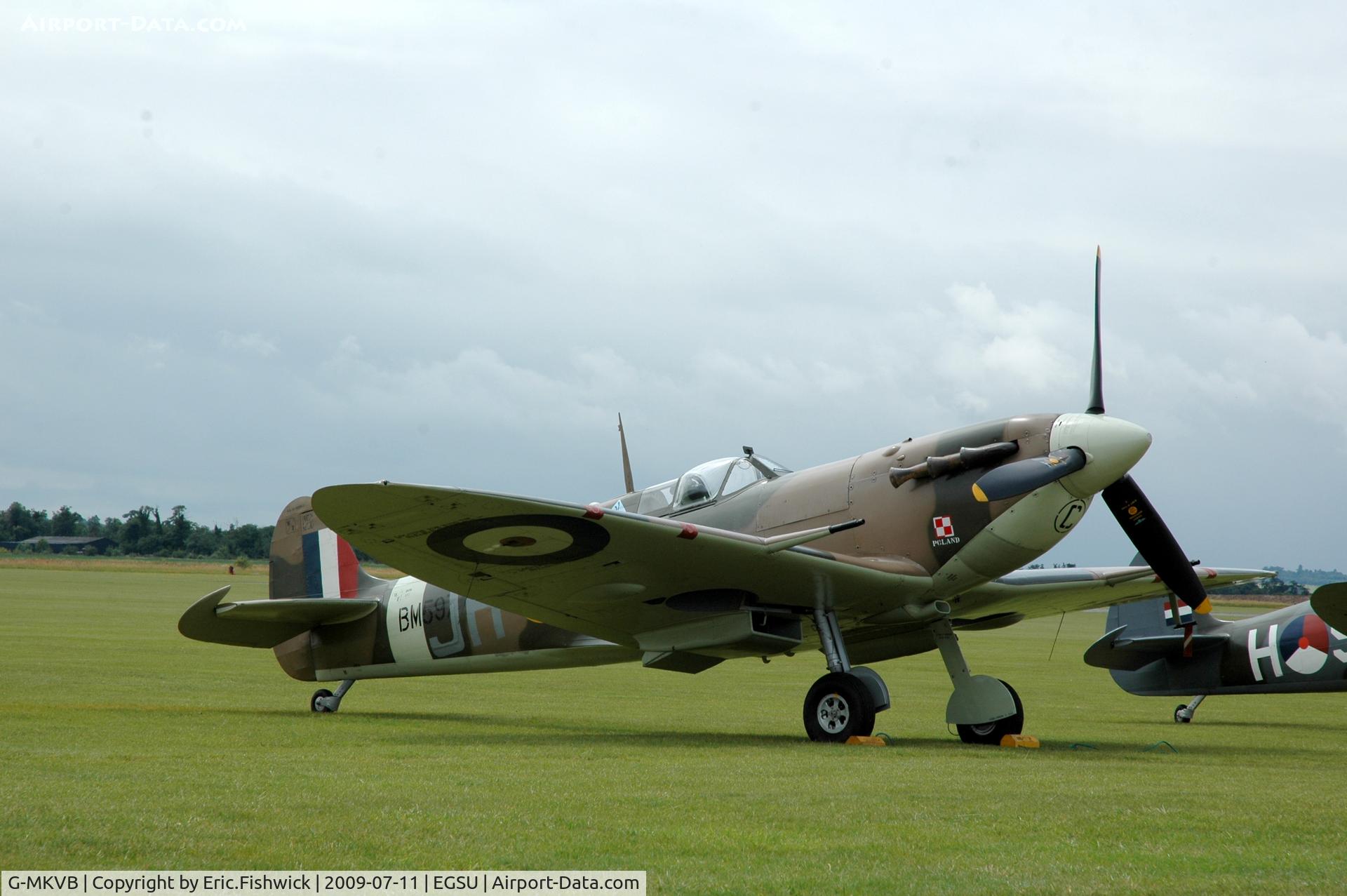 G-MKVB, 1942 Supermarine 349 Spitfire LF.Vb C/N CBAF.2461, 3. G-MKVB at Duxford Flying Legends Air Show July 09