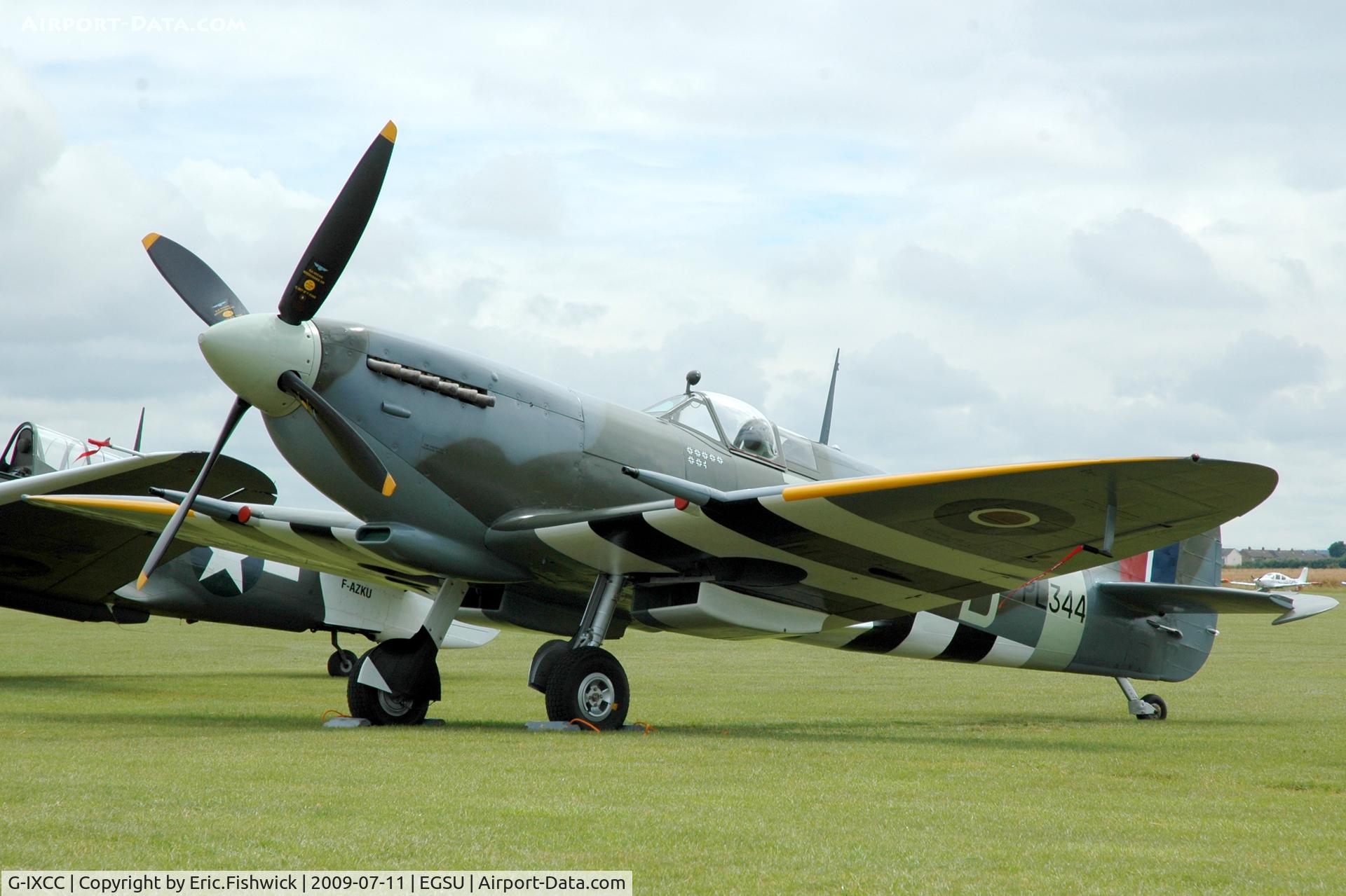 G-IXCC, 1944 Supermarine 361 Spitfire LF.IXe C/N CBAF.9590, 3. PL344  at Duxford Flying Legends Air Show July 09