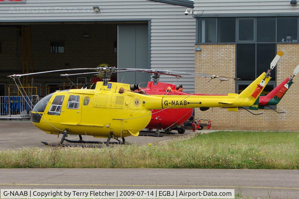 G-NAAB, 1979 MBB Bo.105DBS-4 C/N S.416, Bolkow Bo105 at Gloucestershire (Staverton) Airport