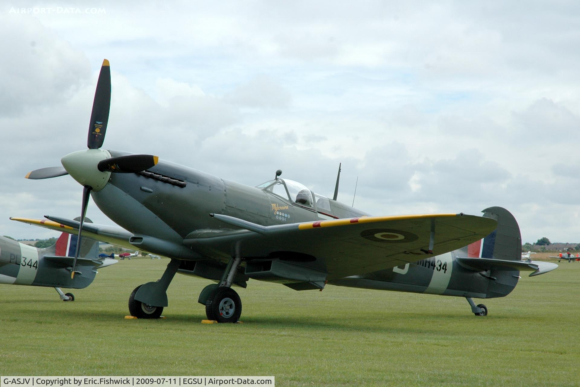 G-ASJV, 1943 Supermarine 361 Spitfire LF.IXb C/N CBAF.IX.552, G-ASJV at Duxford Flying Legends Air Show July 09