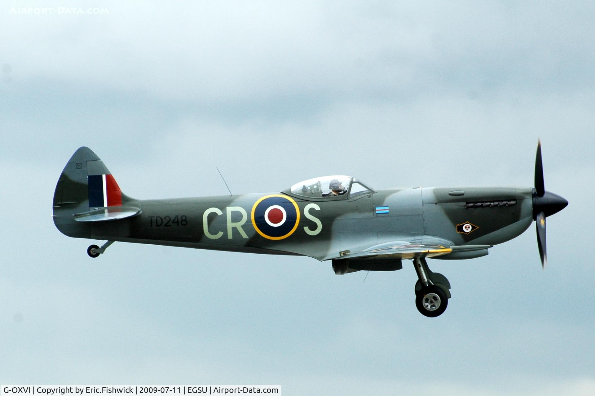 G-OXVI, 1945 Supermarine 361 Spitfire LF.XVIe C/N CBAF.IX.4262, 42. TD248 at Duxford Flying Legends Air Show July 09