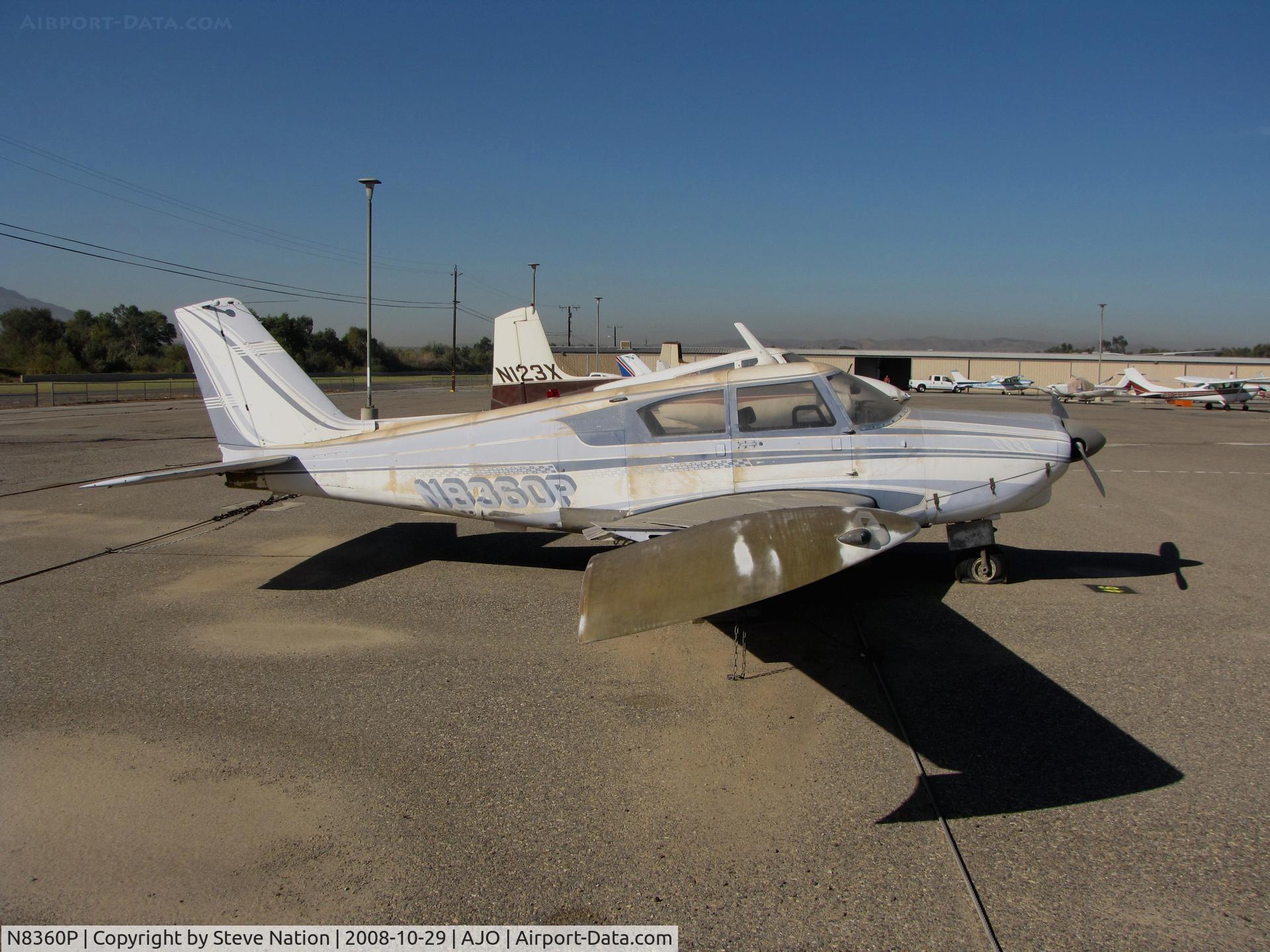 N8360P, 1964 Piper PA-24-250 Comanche C/N 24-3617, 1964 Piper PA-24-250 Comanche looking tired @ photographer-friendly Corona Municipal, CA