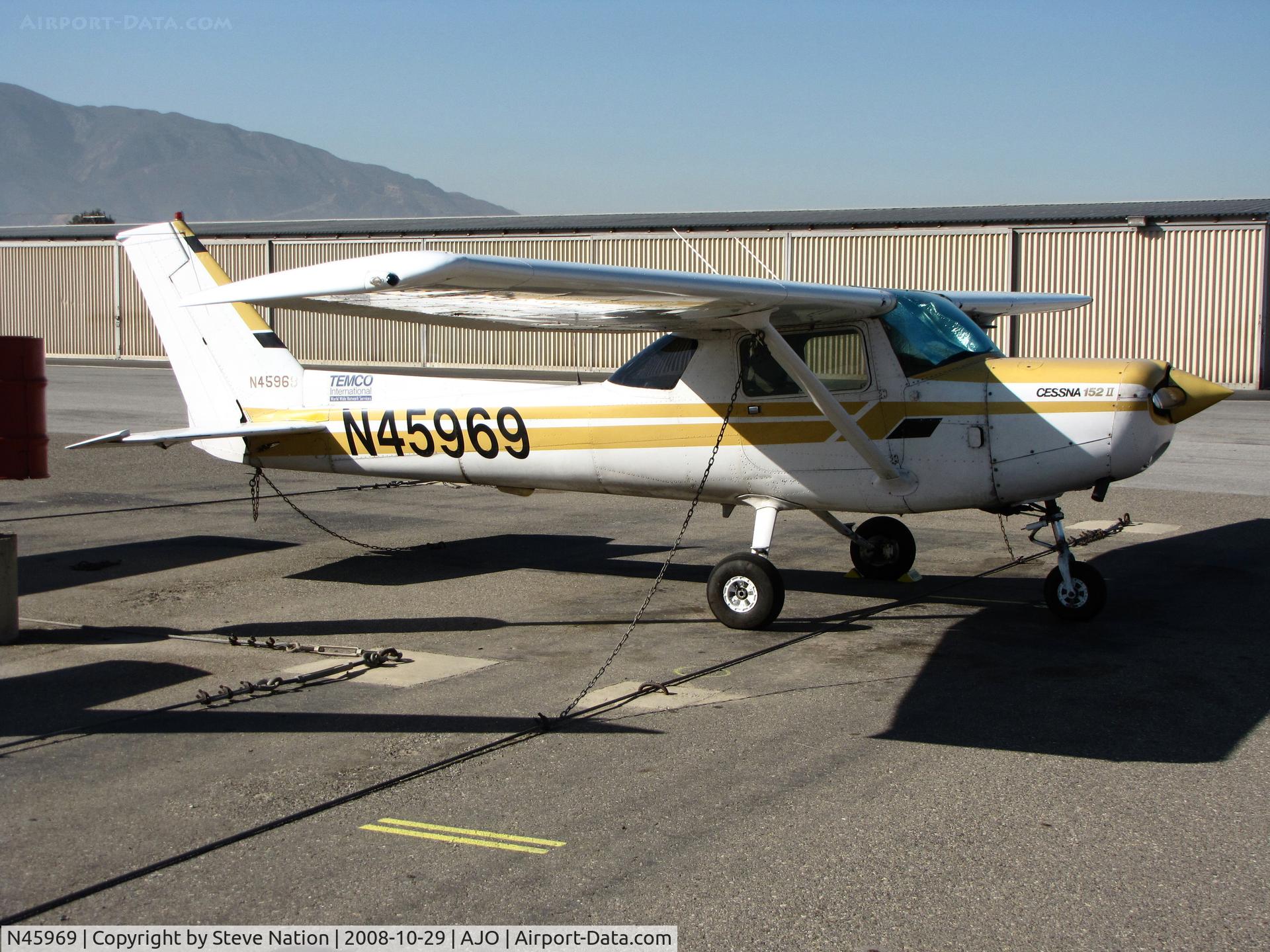 N45969, 1978 Cessna 152 C/N 15282967, TEMCO International flying school 1978 Cessna 152 @ Corona, CA