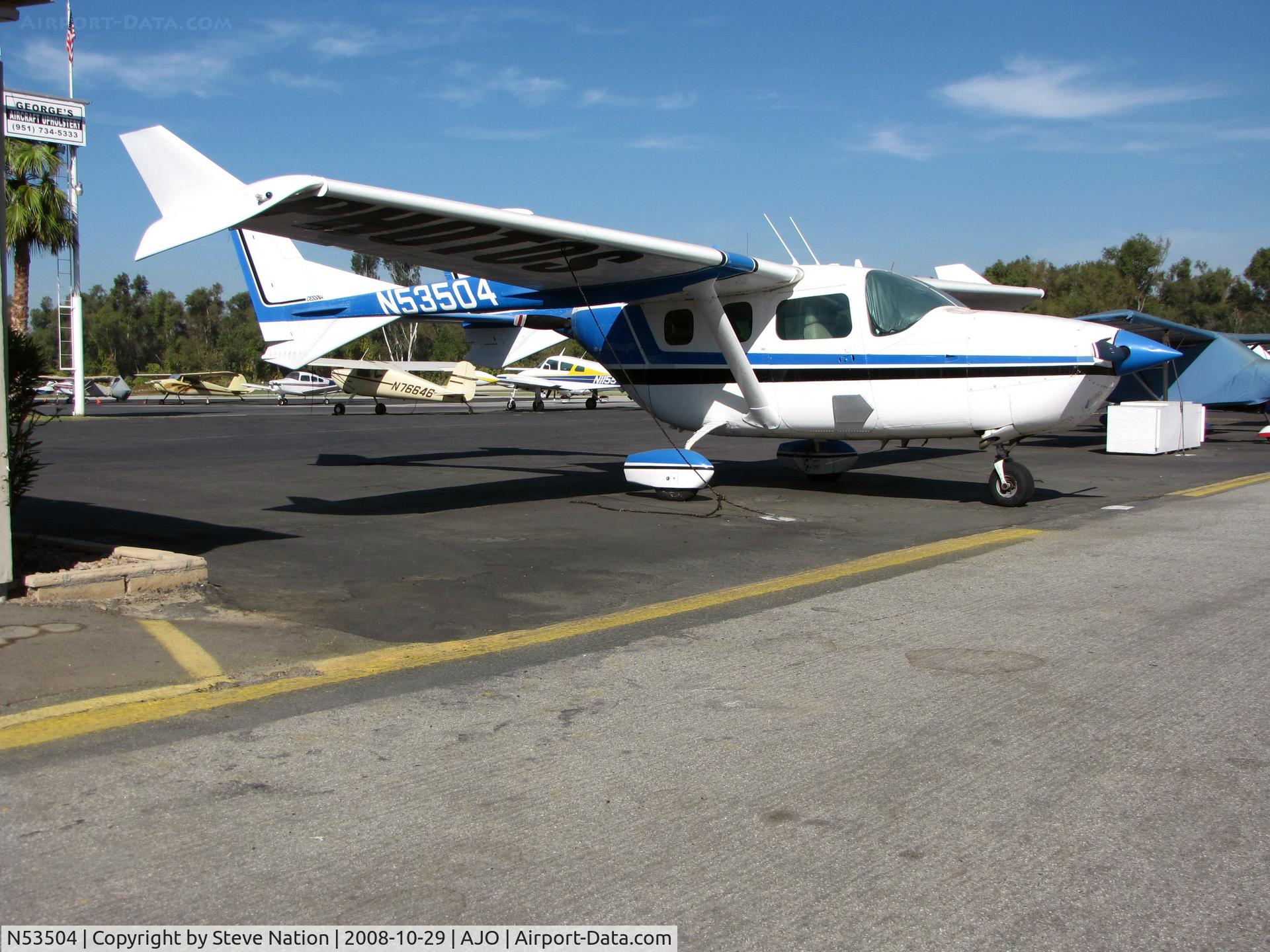 N53504, 1975 Cessna 337G Super Skymaster C/N 33701664, 1975 Cessna 337G with winglets @ Corona, CA