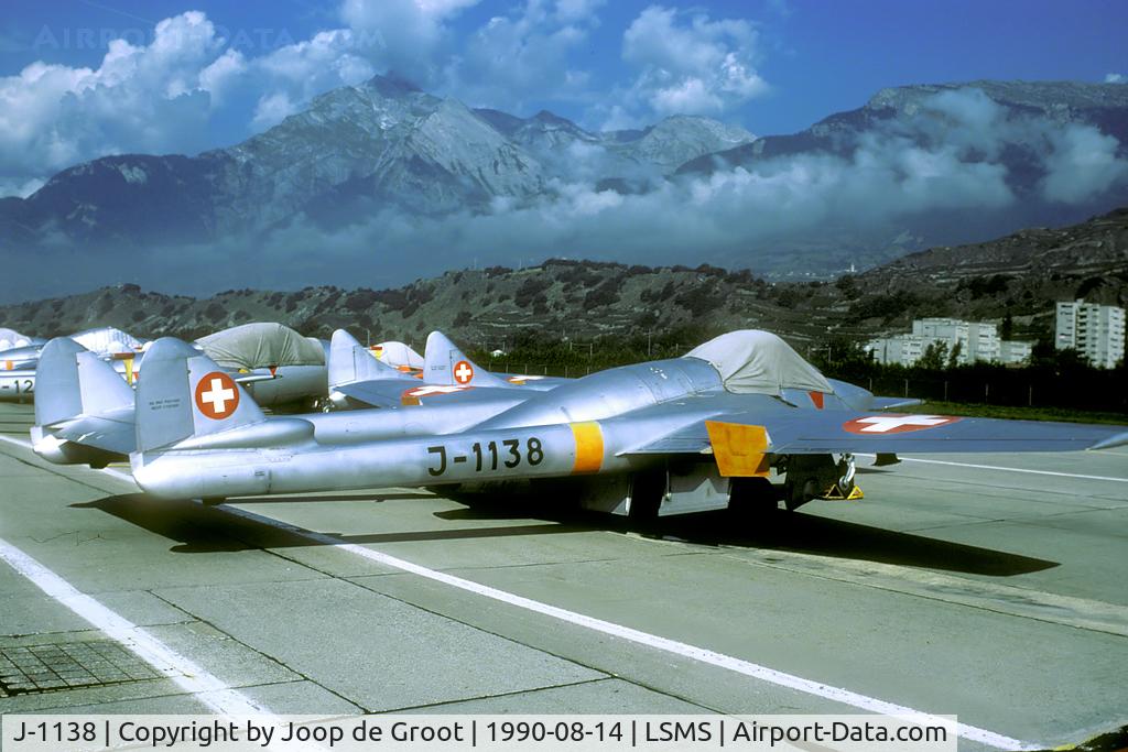 J-1138, De Havilland (FFA) Vampire FB.6 (DH-100) C/N 647, one of many stored Vampire