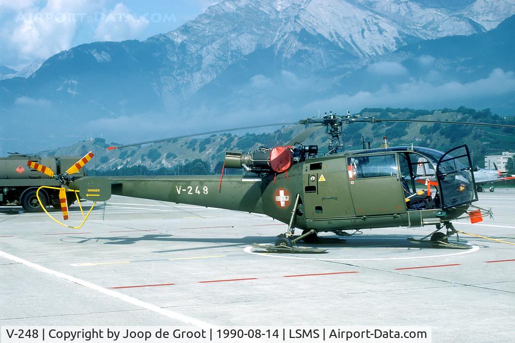 V-248, Aérospatiale SA-316B Alouette III C/N 1070, Alouette III at Sion