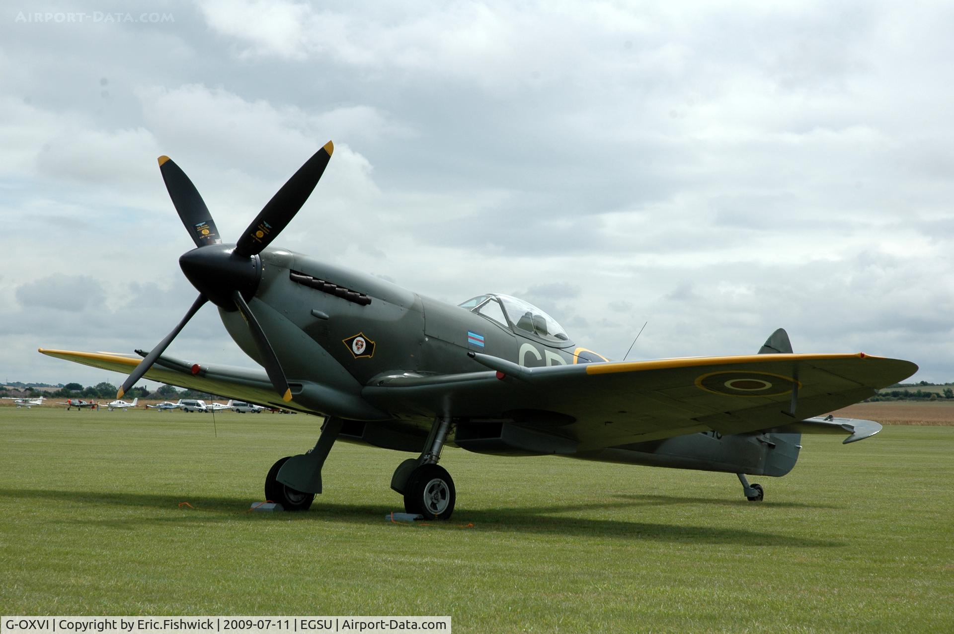 G-OXVI, 1945 Supermarine 361 Spitfire LF.XVIe C/N CBAF.IX.4262, 3. TD248 at Duxford Flying Legends Air Show July 09