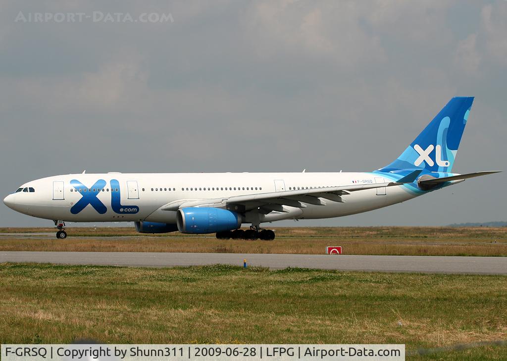 F-GRSQ, 2002 Airbus A330-243 C/N 501, Taxiing for departure...