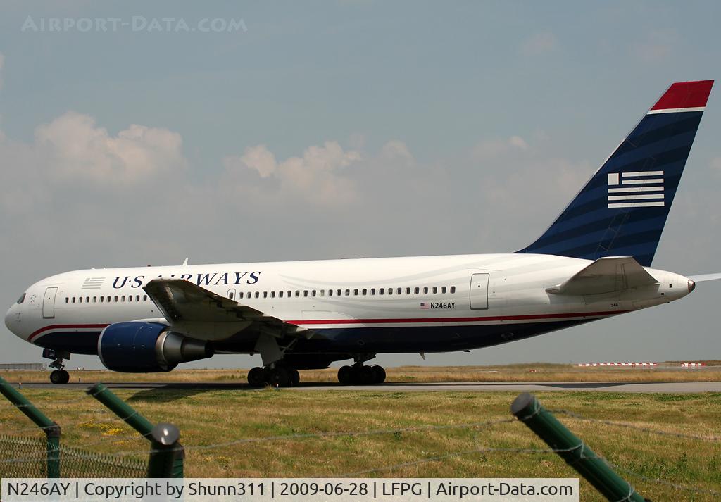 N246AY, 1987 Boeing 767-201ER C/N 23898, Taxiing for departure...
