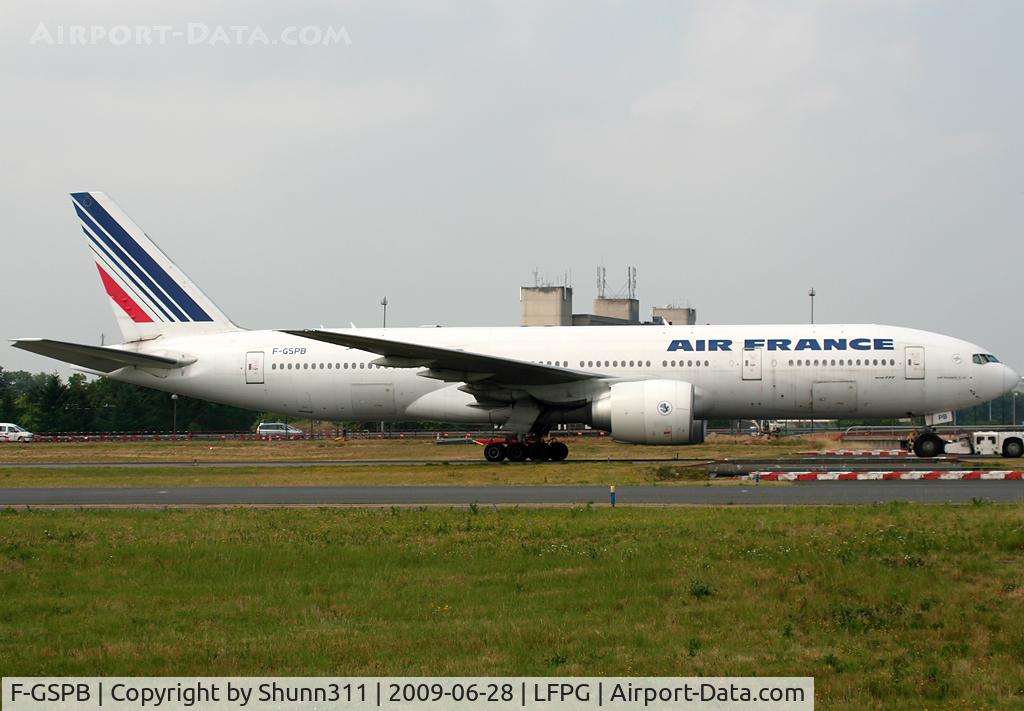 F-GSPB, 1998 Boeing 777-228/ER C/N 29003, Tracted to Air France...