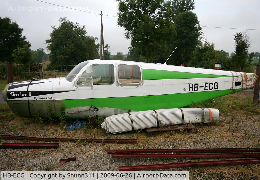 HB-ECG, 1948 Beech A35 Bonanza C/N D-1828, Stored Beech Bonanza in this smallest private Museum
