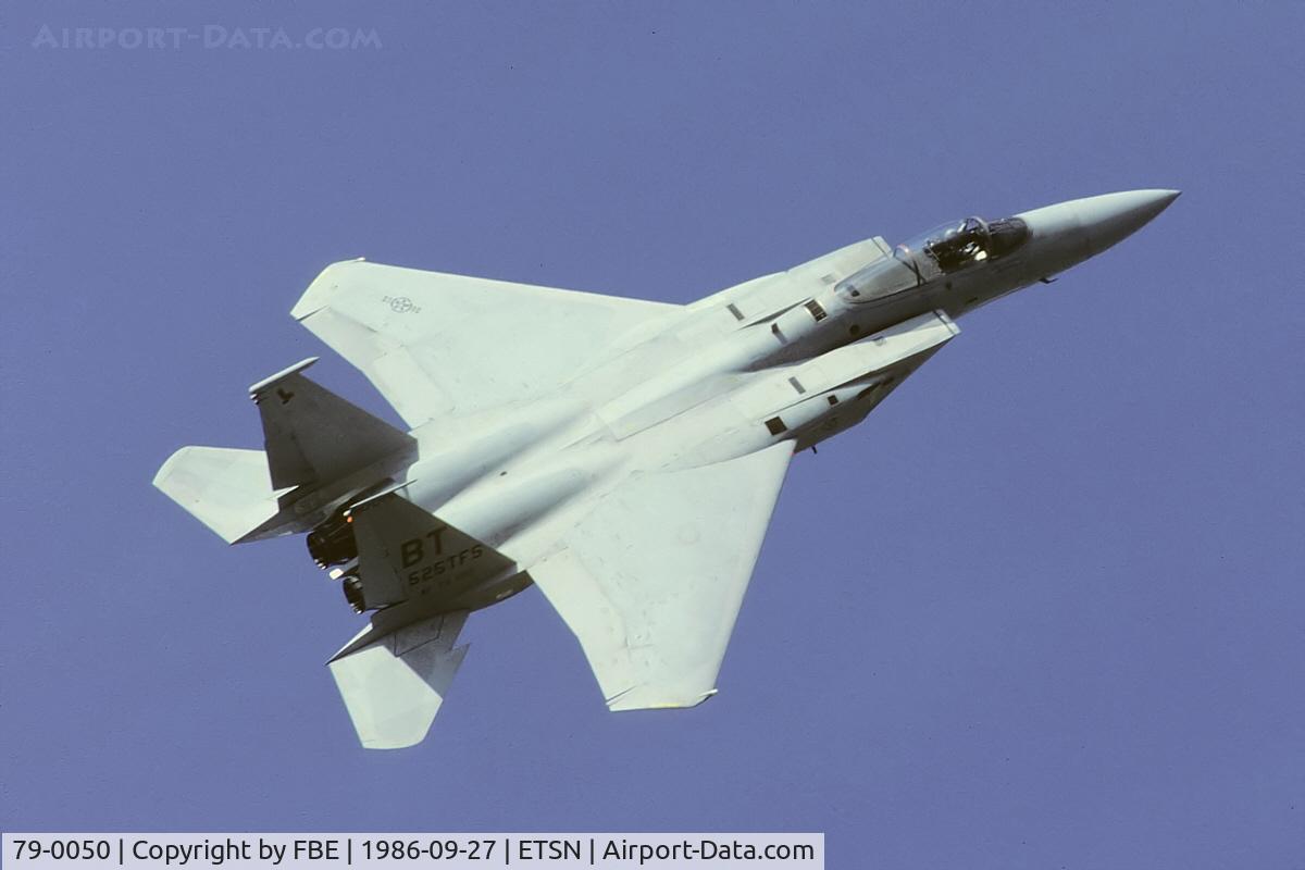 79-0050, 1979 McDonnell Douglas F-15C Eagle C/N 0593/C119, splendid display during the 25th anniversary of JG74 at Fliegerhorst Neuburg
