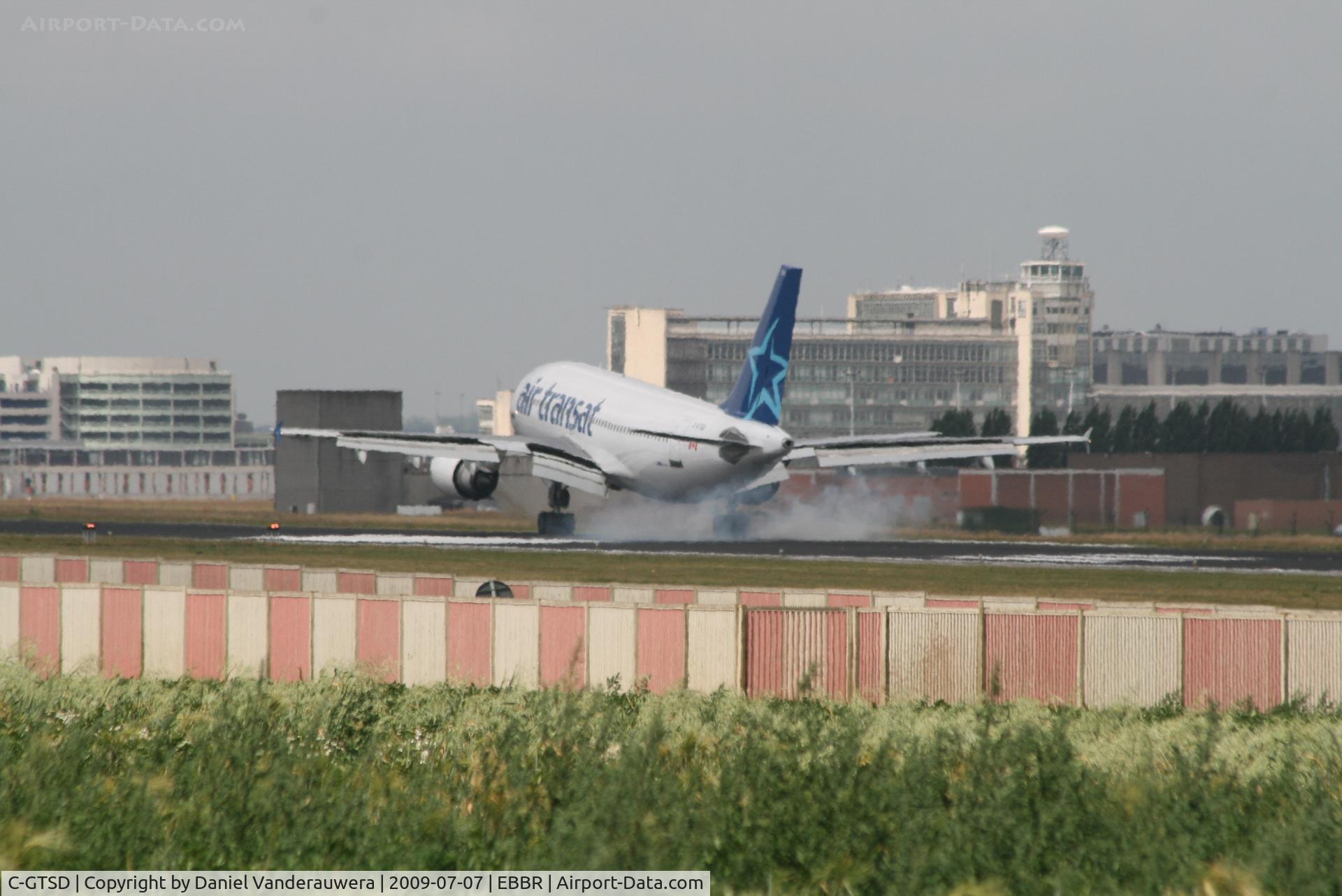 C-GTSD, 1990 Airbus A310-304 C/N 547, flight TSC158 landed on rwy 25L