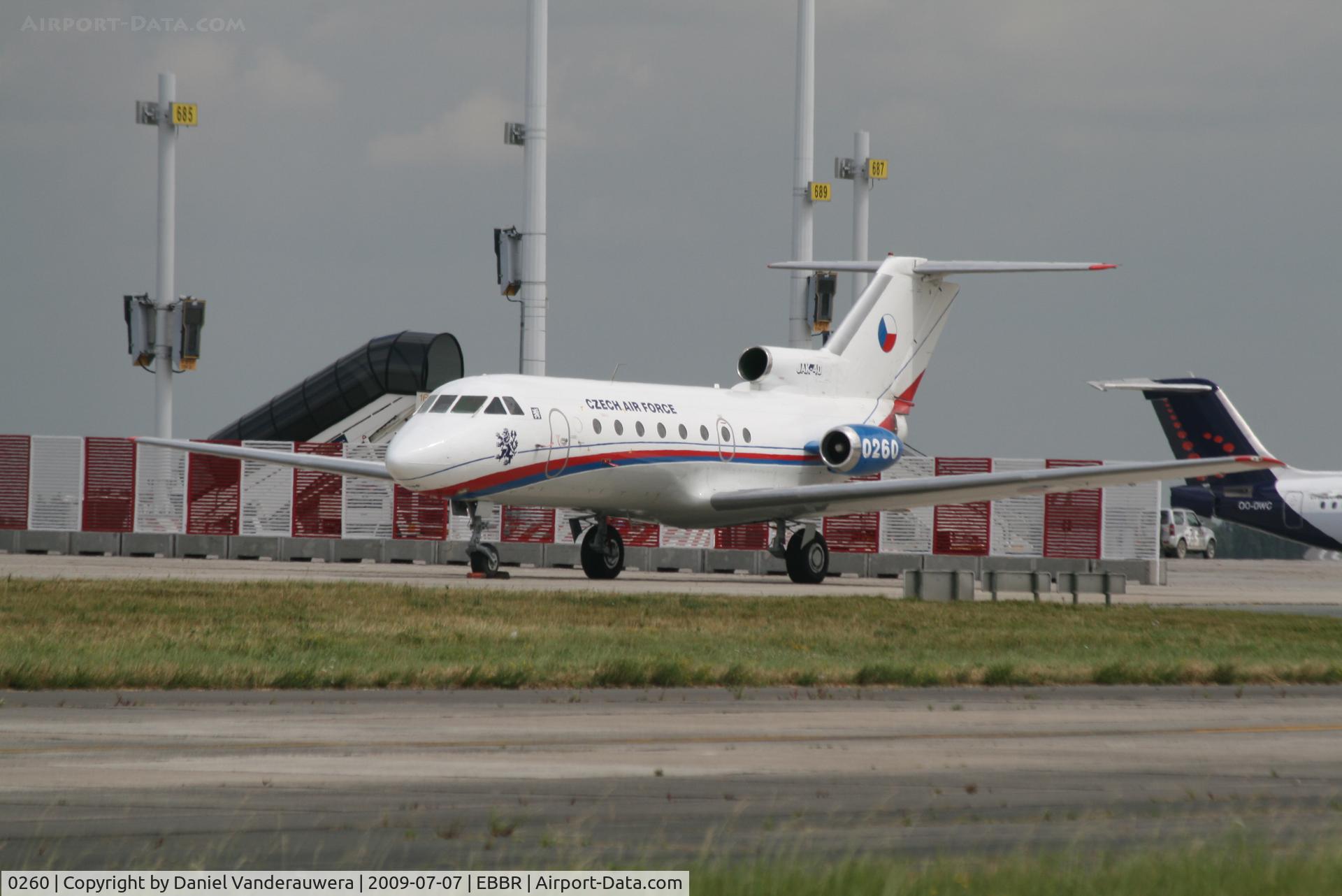 0260, 1978 Yakovlev Yak-40 C/N 9940260, parked on General Aviation apron (Abelag)
