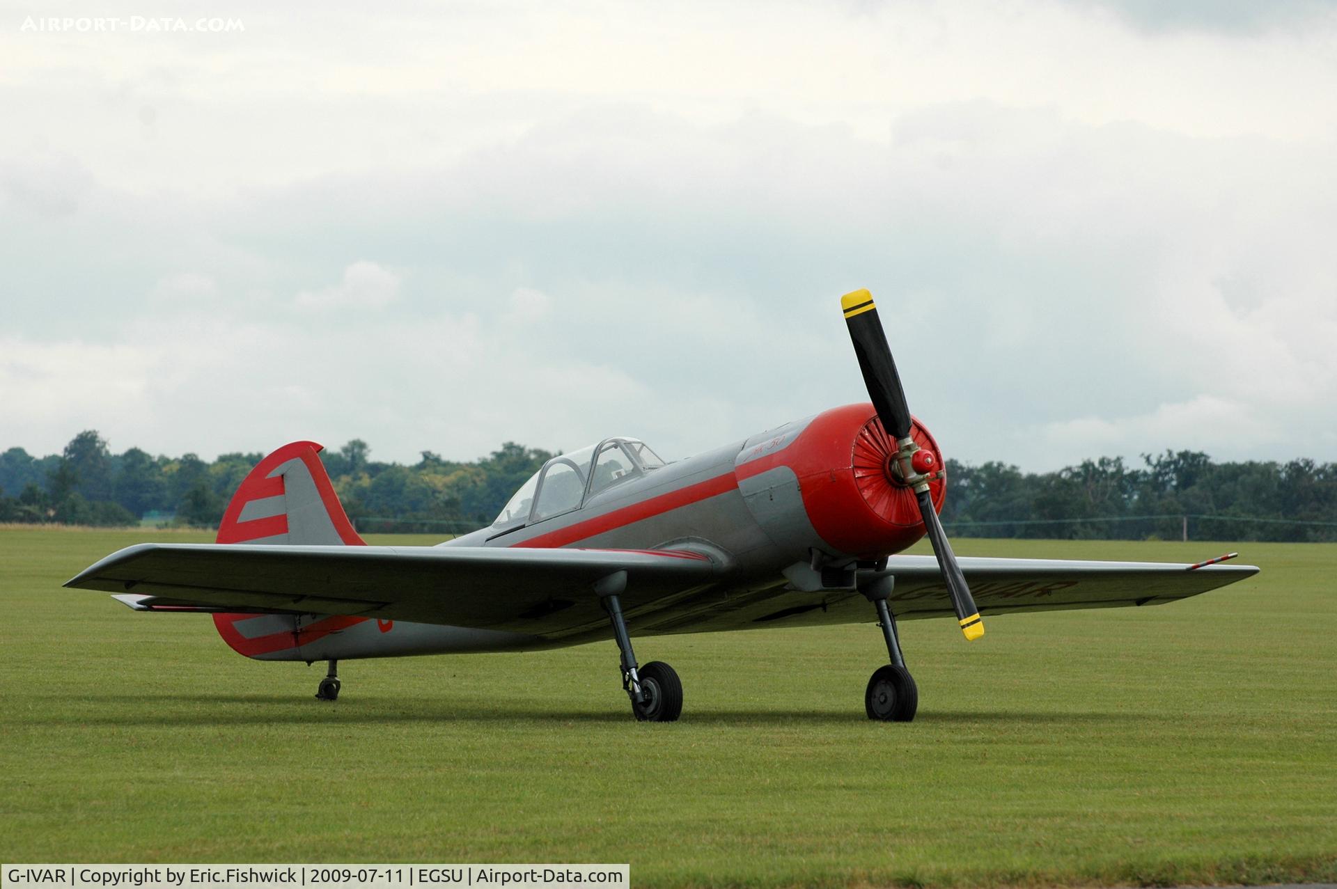 G-IVAR, 1979 Yakovlev Yak-50 C/N 791504, G-IVAR (Team Aerostars) at Duxford Flying Legends Air Show July 09