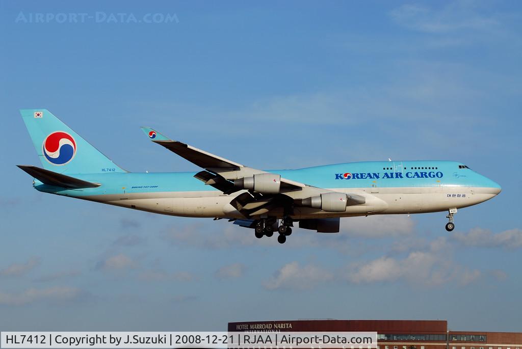 HL7412, 1989 Boeing 747-4B5 C/N 24200, Korean Air Cargo B747-400BCF