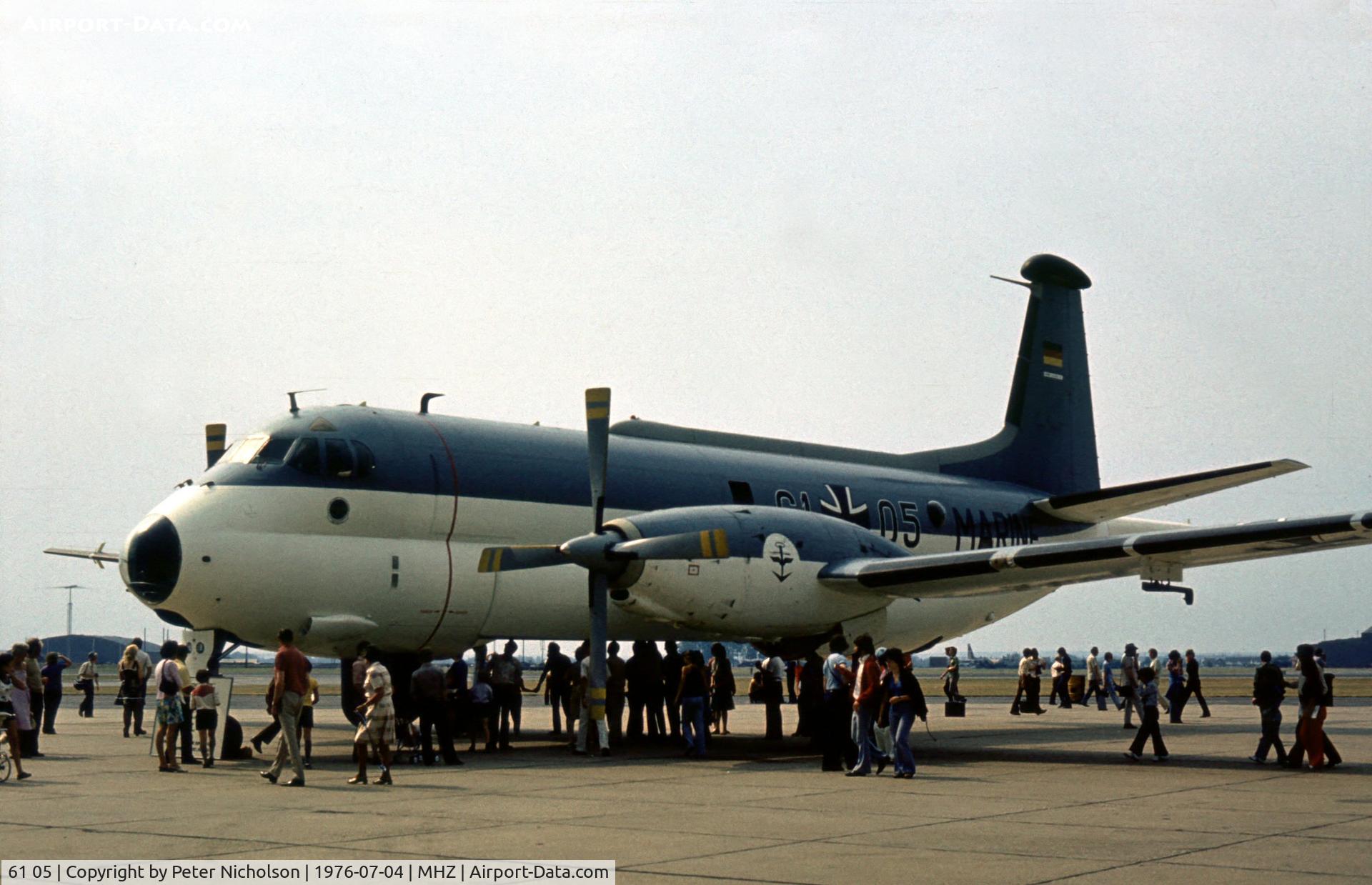 61 05, Breguet 1150 Atlantic C/N 10, Atlantic of Kreigsmarine MFG-3 at the 1976 Mildenhall Air Fete.