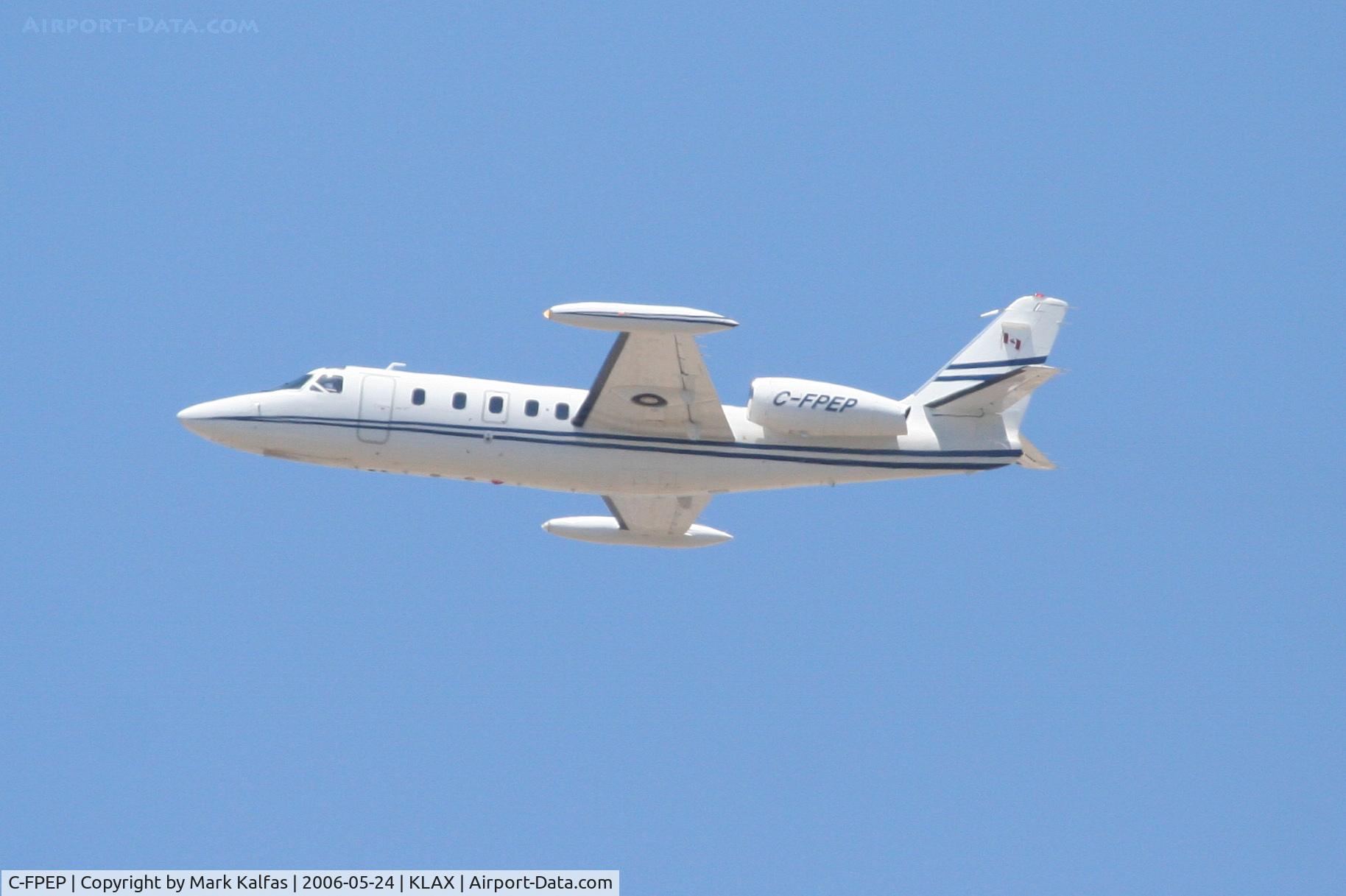 C-FPEP, 1987 Israel Aircraft Industries IAI-1124A Westwind II C/N 441, Westwind 1124, C-FPEP departing 25R KLAX