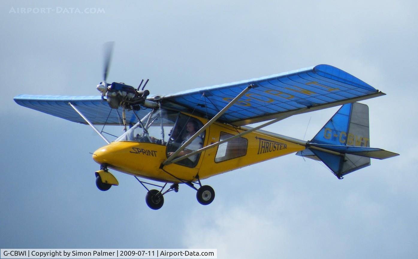 G-CBWI, 2002 Thruster T600N 450 C/N 0102-T600N-071, T600N lifting off from Sandy