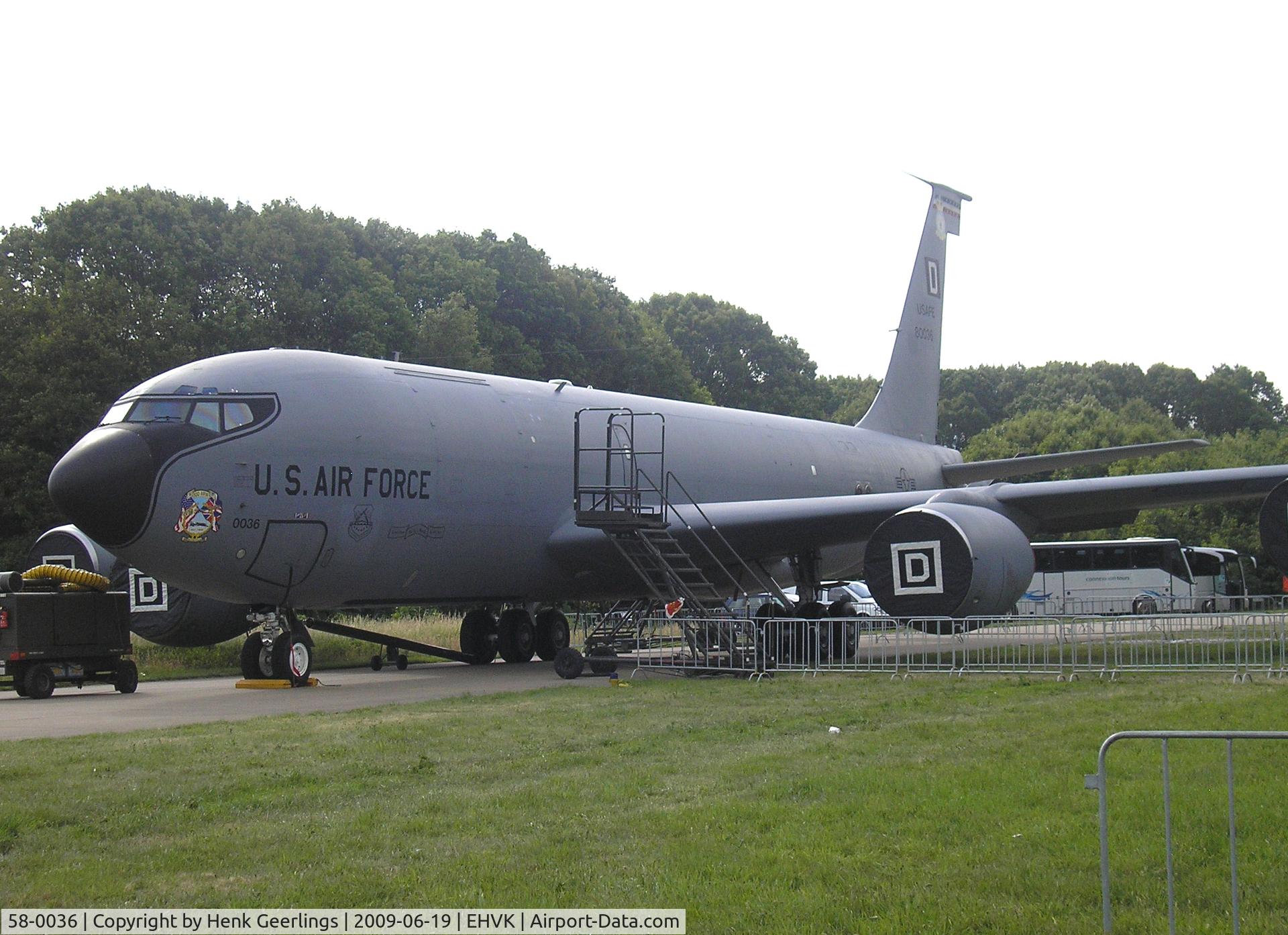 58-0036, 1958 Boeing KC-135R Stratotanker C/N 17781, Dutch AF Openday , Volkel AFB