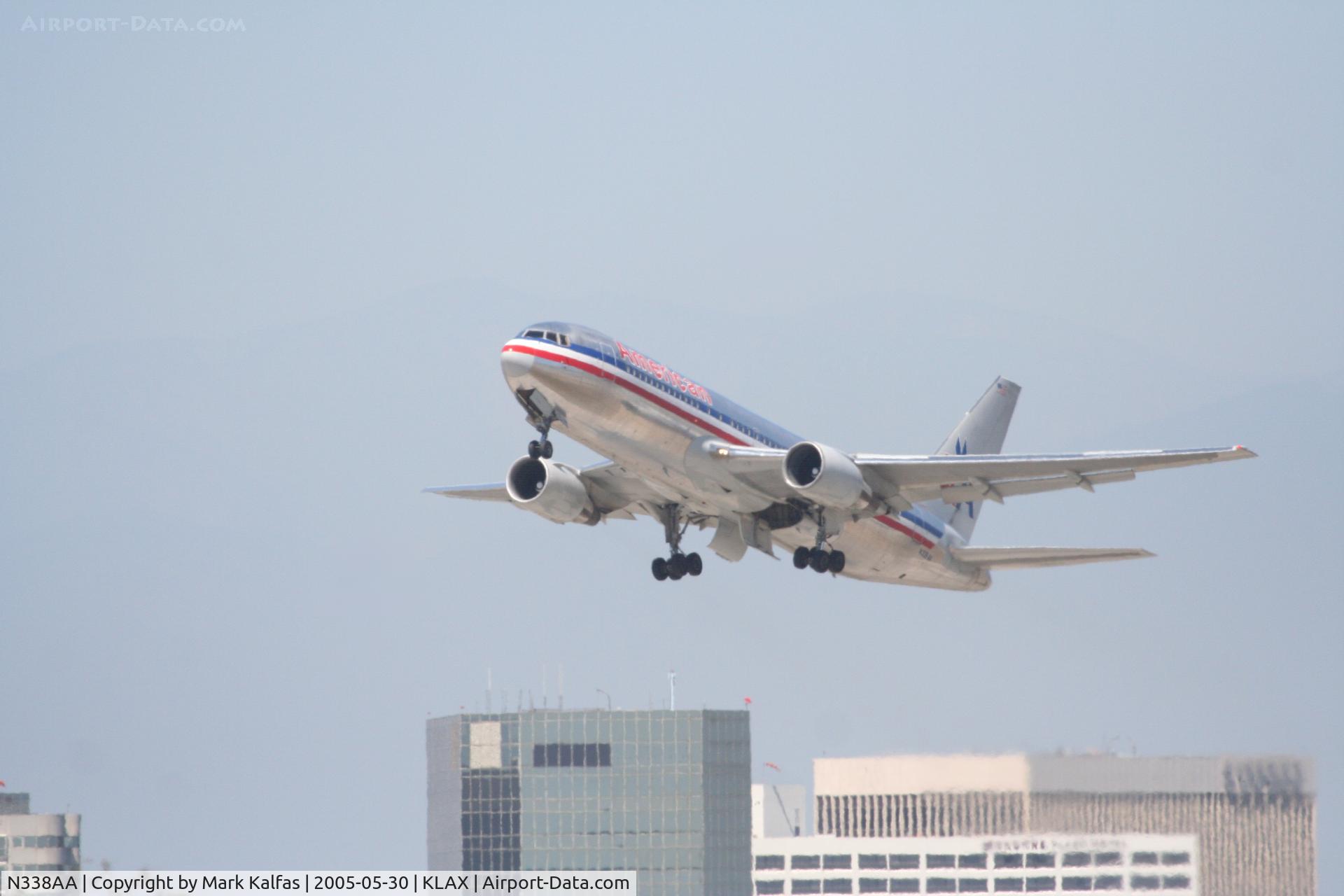 N338AA, 1987 Boeing 767-223 C/N 22335, American Airlines Boeing 767-223, N338AA, 25R departure.