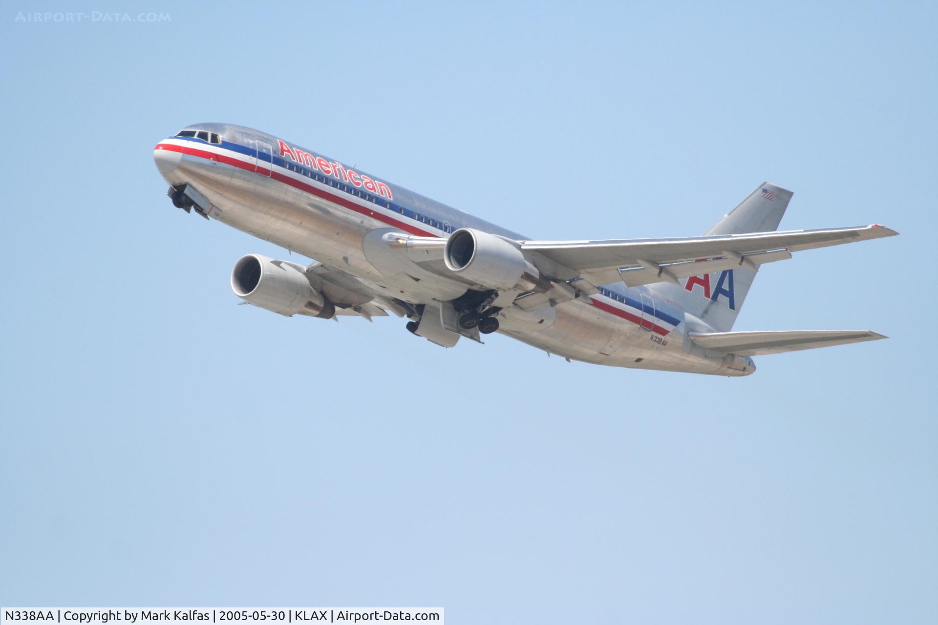 N338AA, 1987 Boeing 767-223 C/N 22335, American Airlines Boeing 767-223, N338AA, 25R departure.