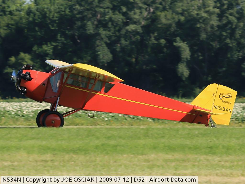 N534N, 1929 Curtiss-Wright Robin J-1 C/N 737, At Geneseo